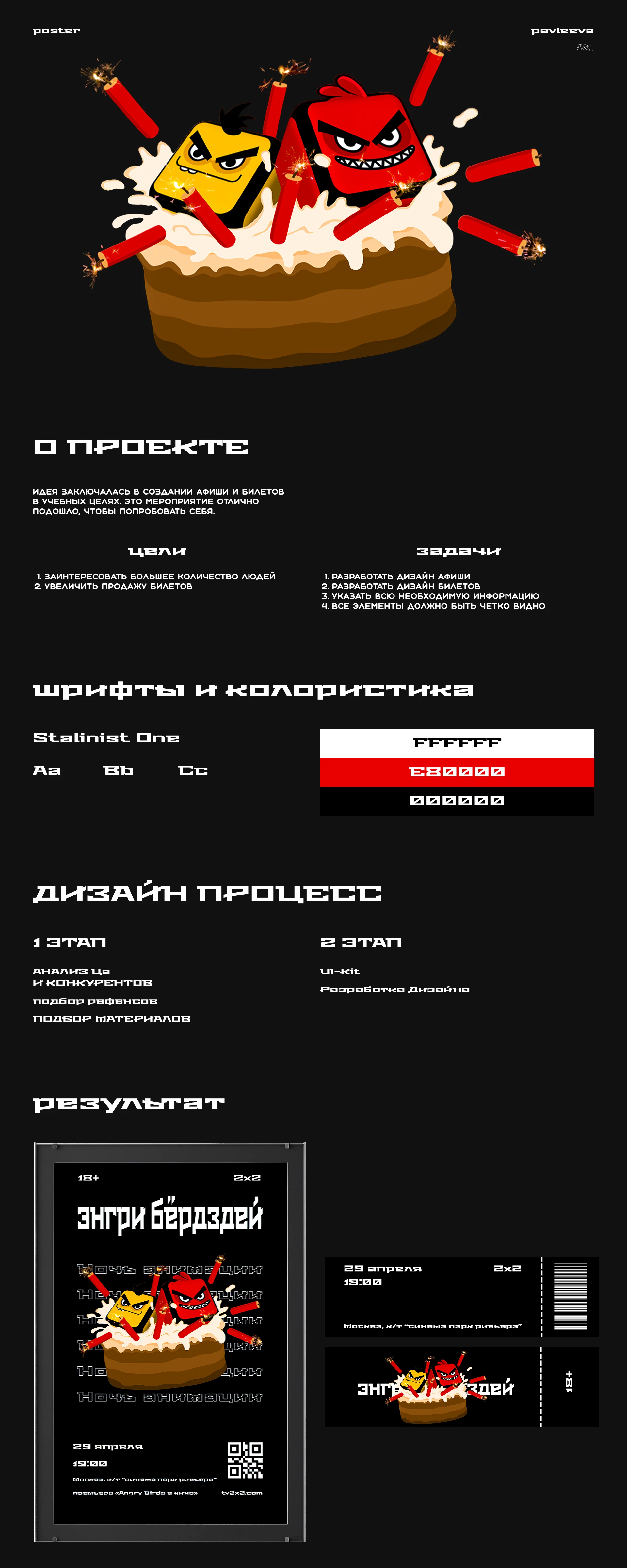 Афиша и билеты события "Ночь анимации: Энгриберздей!" — Изображение №1 — Графика, Маркетинг на Dprofile