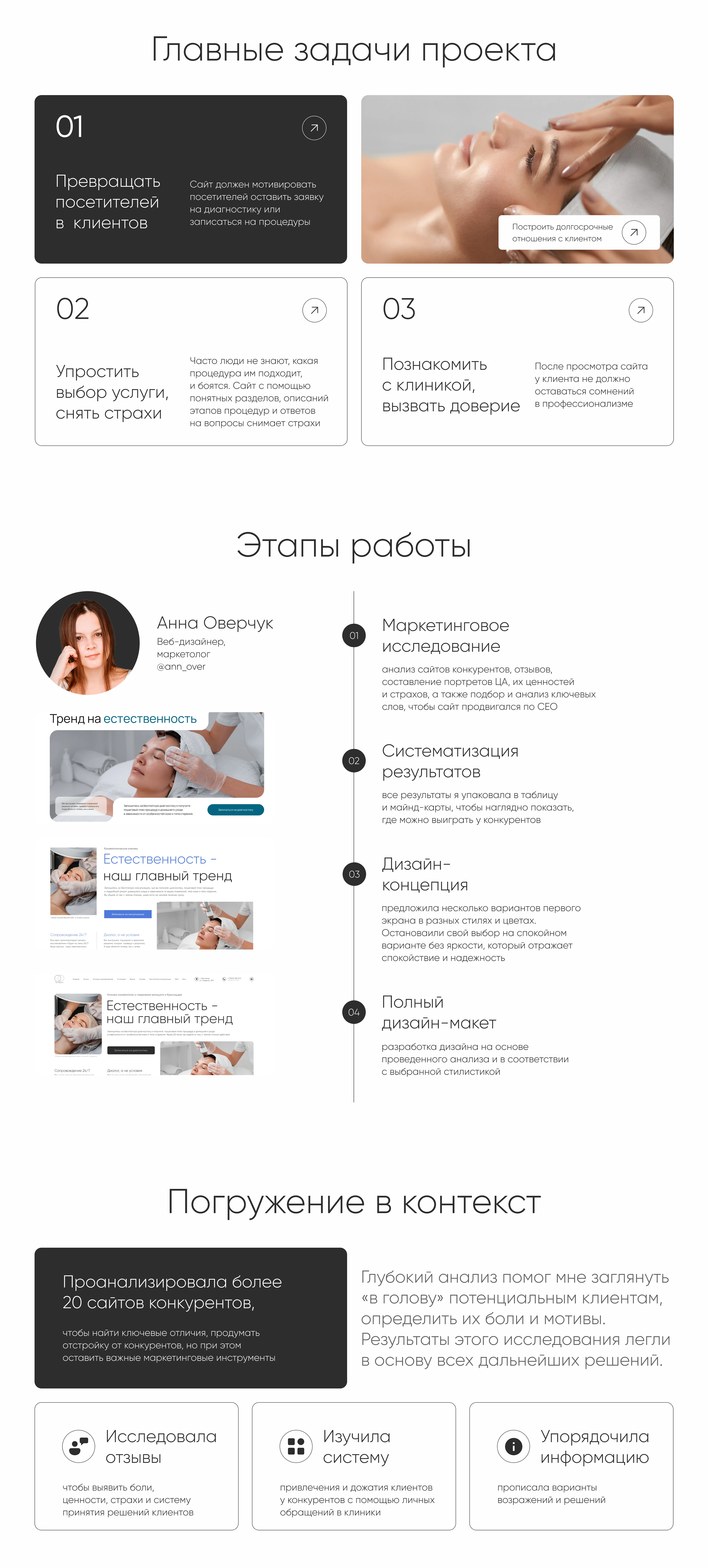 Сайт для косметологической клиники — Изображение №2 — Интерфейсы на Dprofile