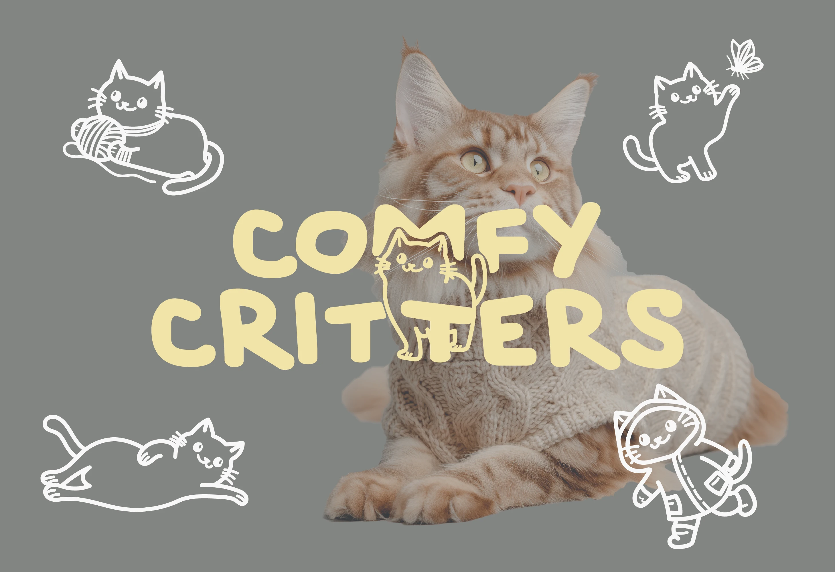 Comfy Critters / catwear branding — Изображение №1 — Брендинг на Dprofile