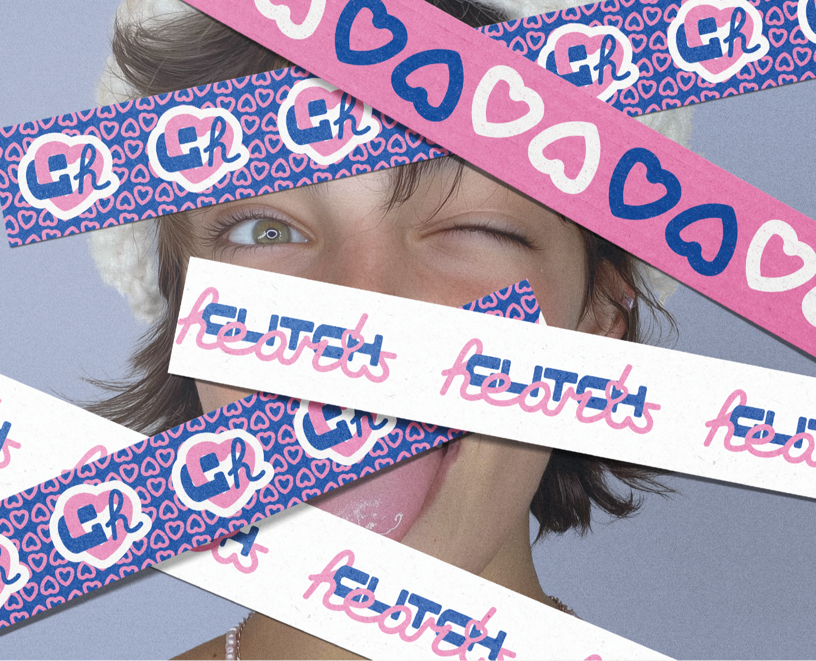Glitch hearts // brand Identity & jewelry Design — Брендинг на Dprofile