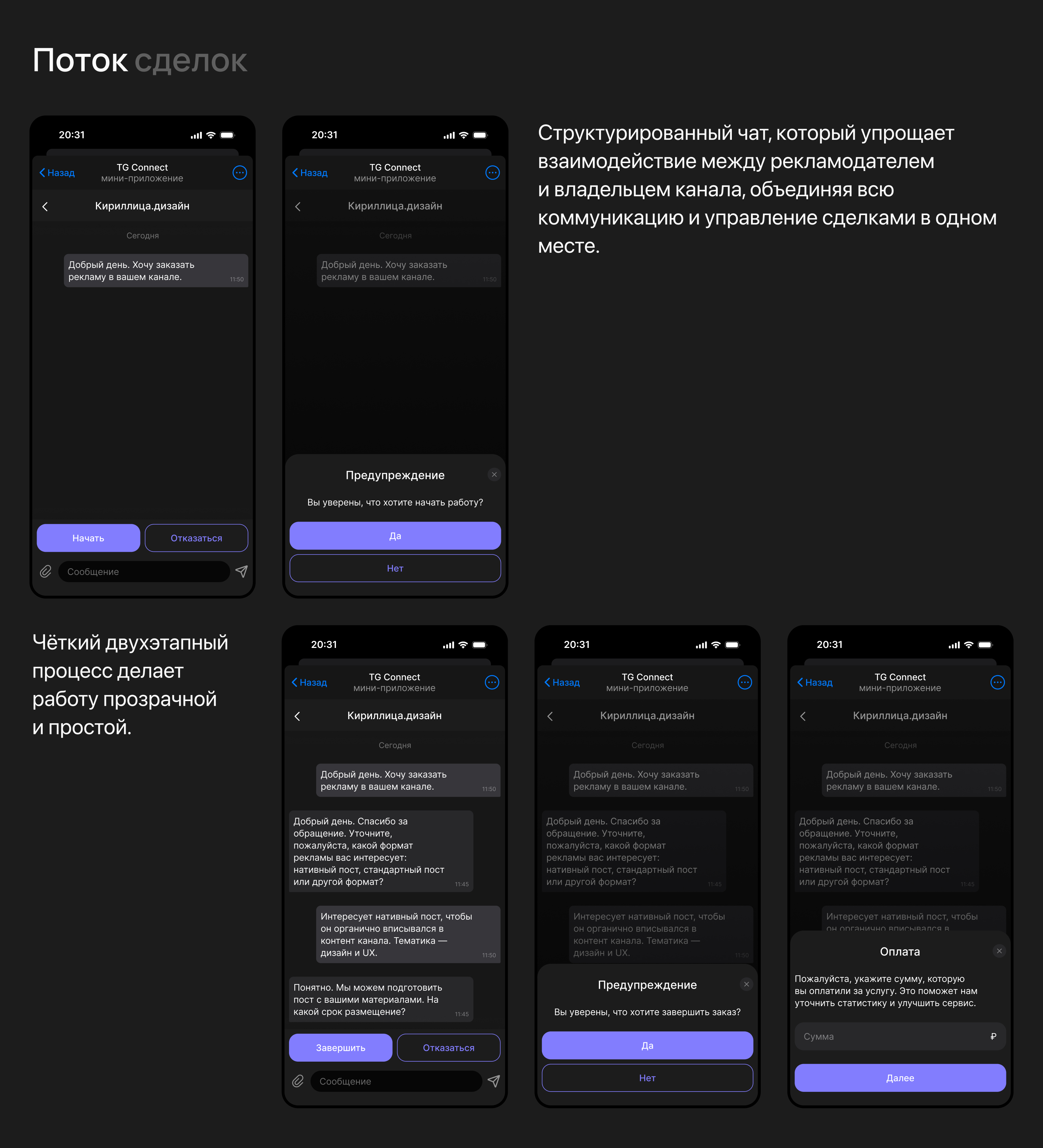 TG Connect - Платформа для рекламы — Изображение №6 — Интерфейсы, Брендинг на Dprofile