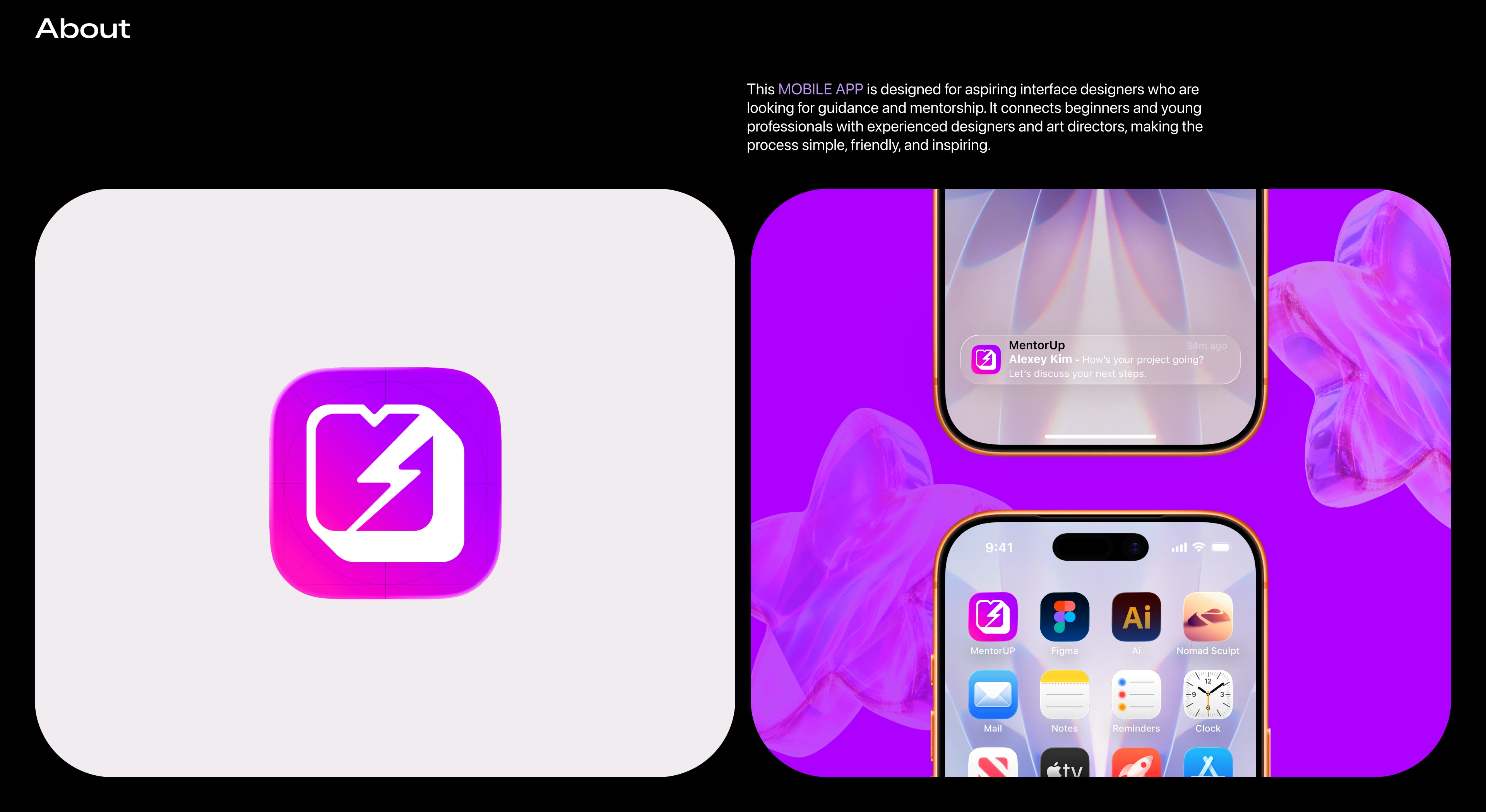 Education app design UX/UI ☞ [MentorUP] — Изображение №2 — Интерфейсы, Иллюстрация на Dprofile