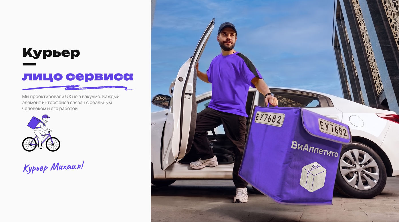 ВиАппетито. Еда. Велосипед. UX/UI & Branding — Изображение №9 — Интерфейсы, Брендинг на Dprofile