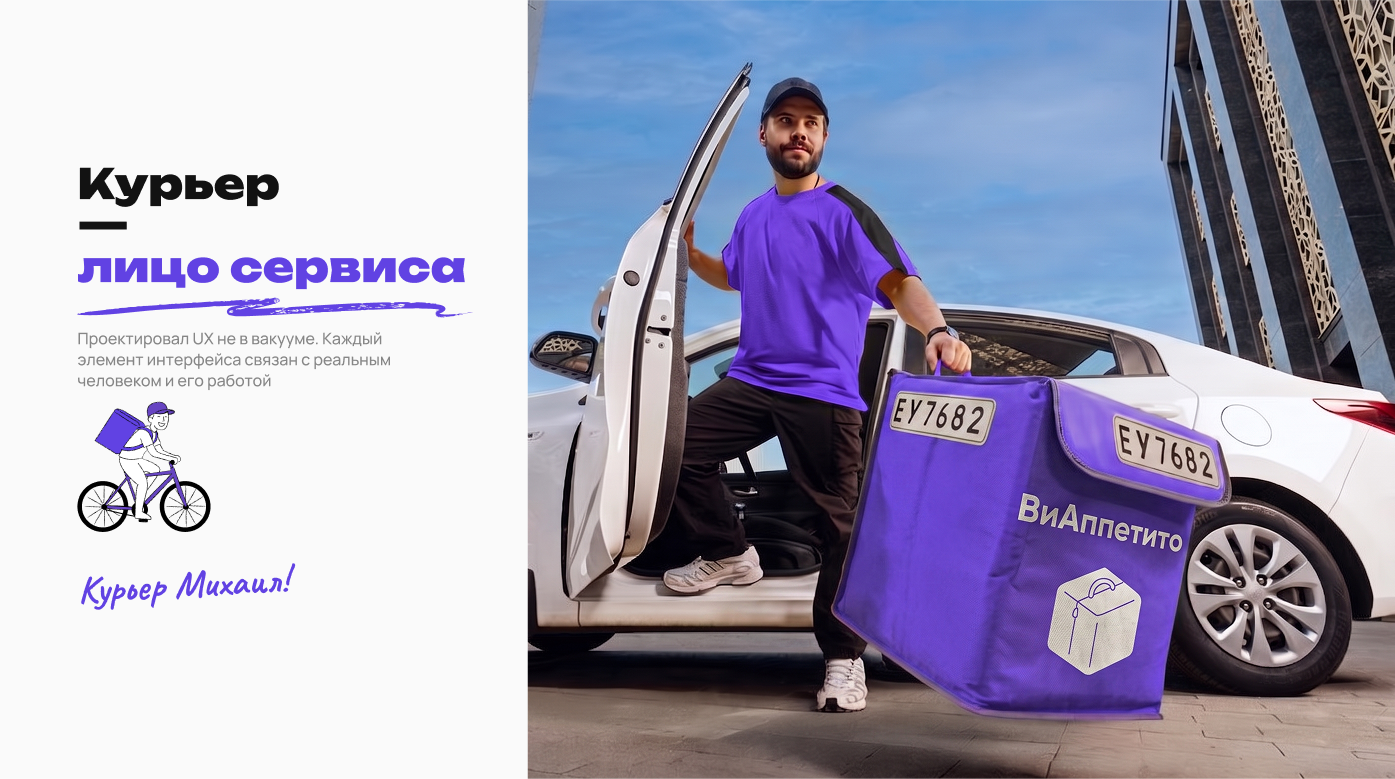 ВиАппетито. Еда. Велосипед. UX/UI & Branding — Изображение №9 — Интерфейсы, Брендинг на Dprofile
