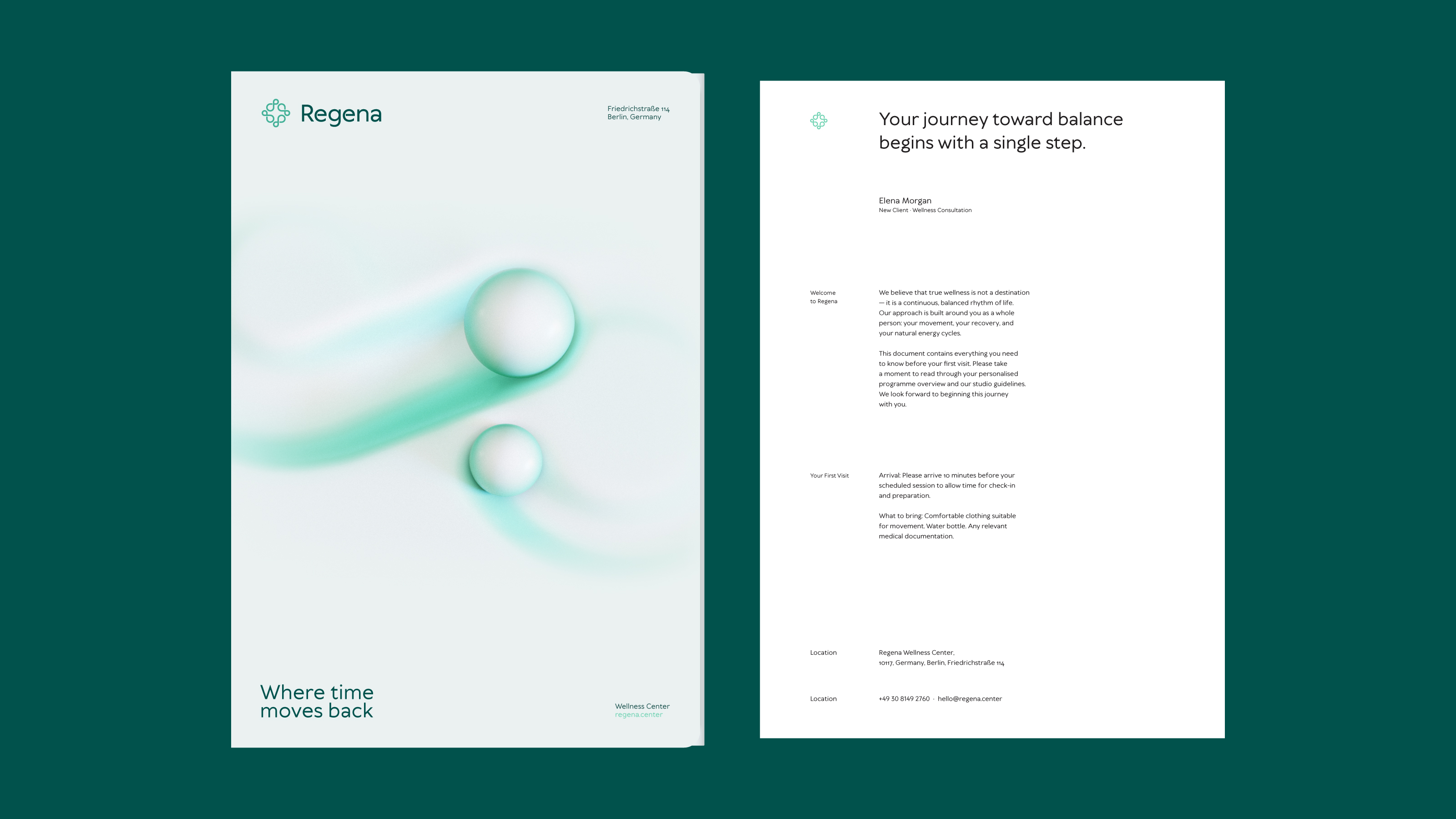Regena — Brand Identity for a Wellness & Spa Hotel — Изображение №12 — Брендинг на Dprofile