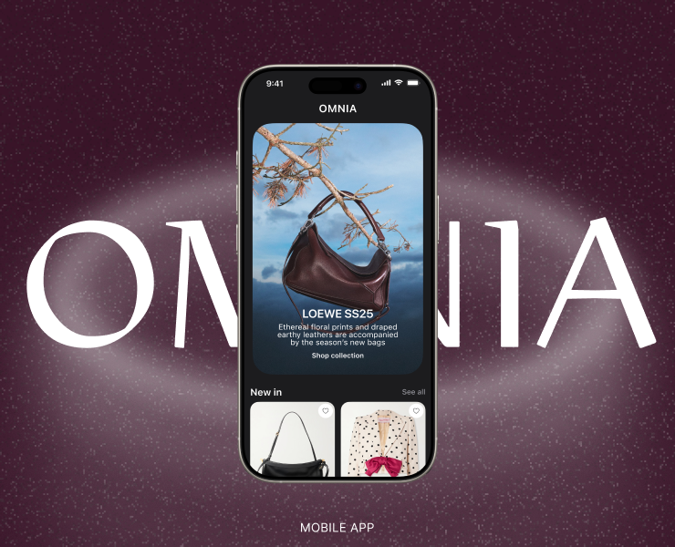 OMNIA | Мобильное приложение — Интерфейсы на Dprofile