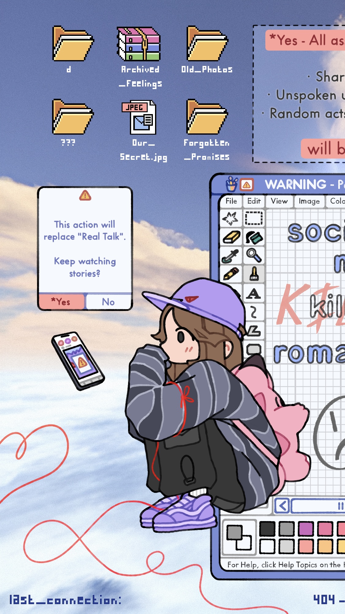 "social media killed romance" — Изображение №5 — Иллюстрация на Dprofile