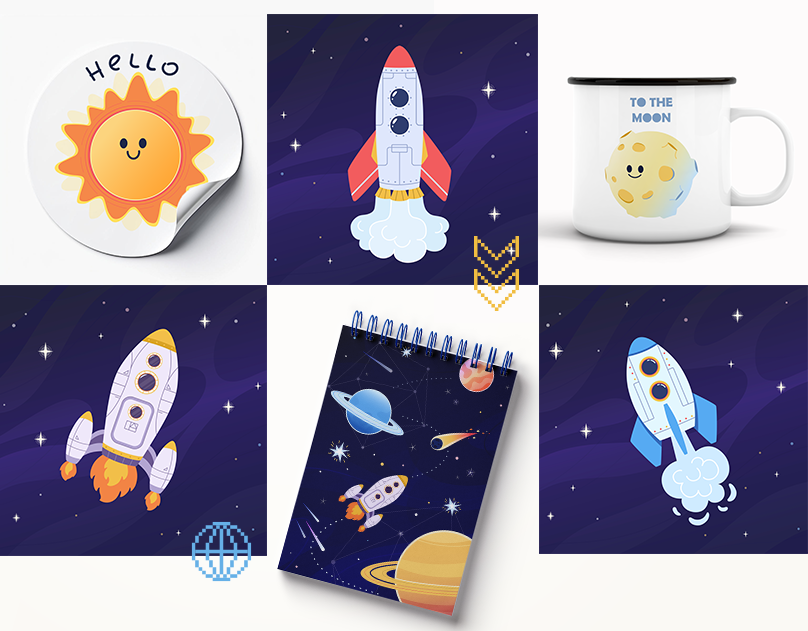 Space travelers — Изображение №4 — Иллюстрация на Dprofile
