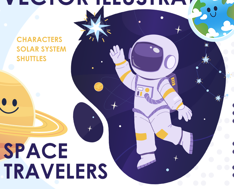 Space travelers — Иллюстрация на Dprofile