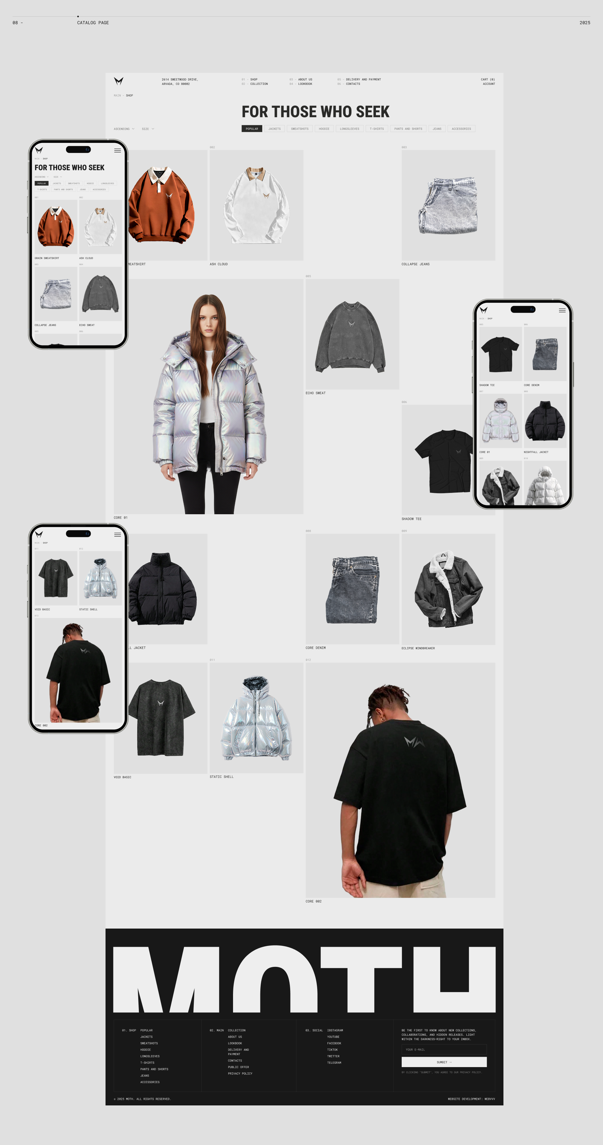 MOTH - Brand Store — Изображение №11 — Интерфейсы, Брендинг на Dprofile