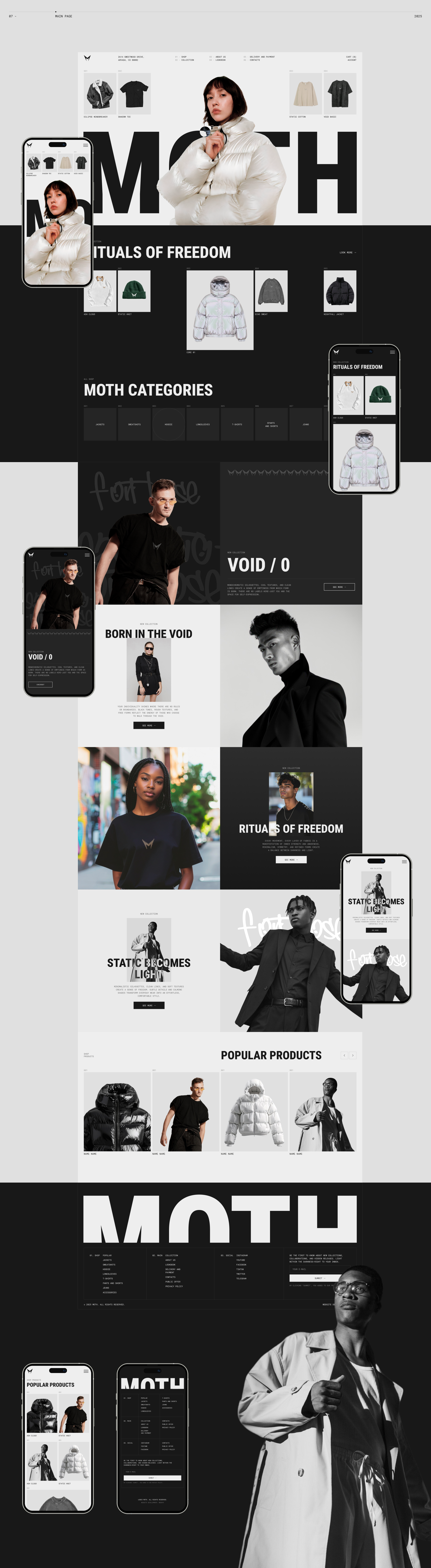 MOTH - Brand Store — Изображение №10 — Интерфейсы, Брендинг на Dprofile