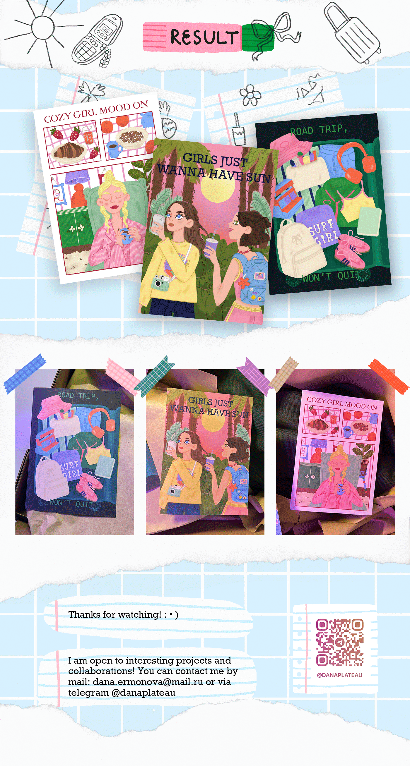 Открытки для бренда одежды для путешествий и дома — Изображение №5 — Брендинг, Иллюстрация на Dprofile