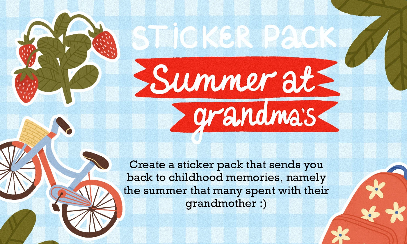 Стикерпак "Лето у бабушки" — Изображение №1 — Брендинг, Иллюстрация на Dprofile