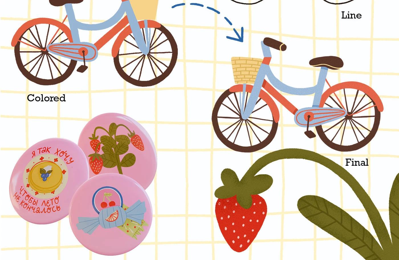 Стикерпак "Лето у бабушки" — Изображение №7 — Брендинг, Иллюстрация на Dprofile