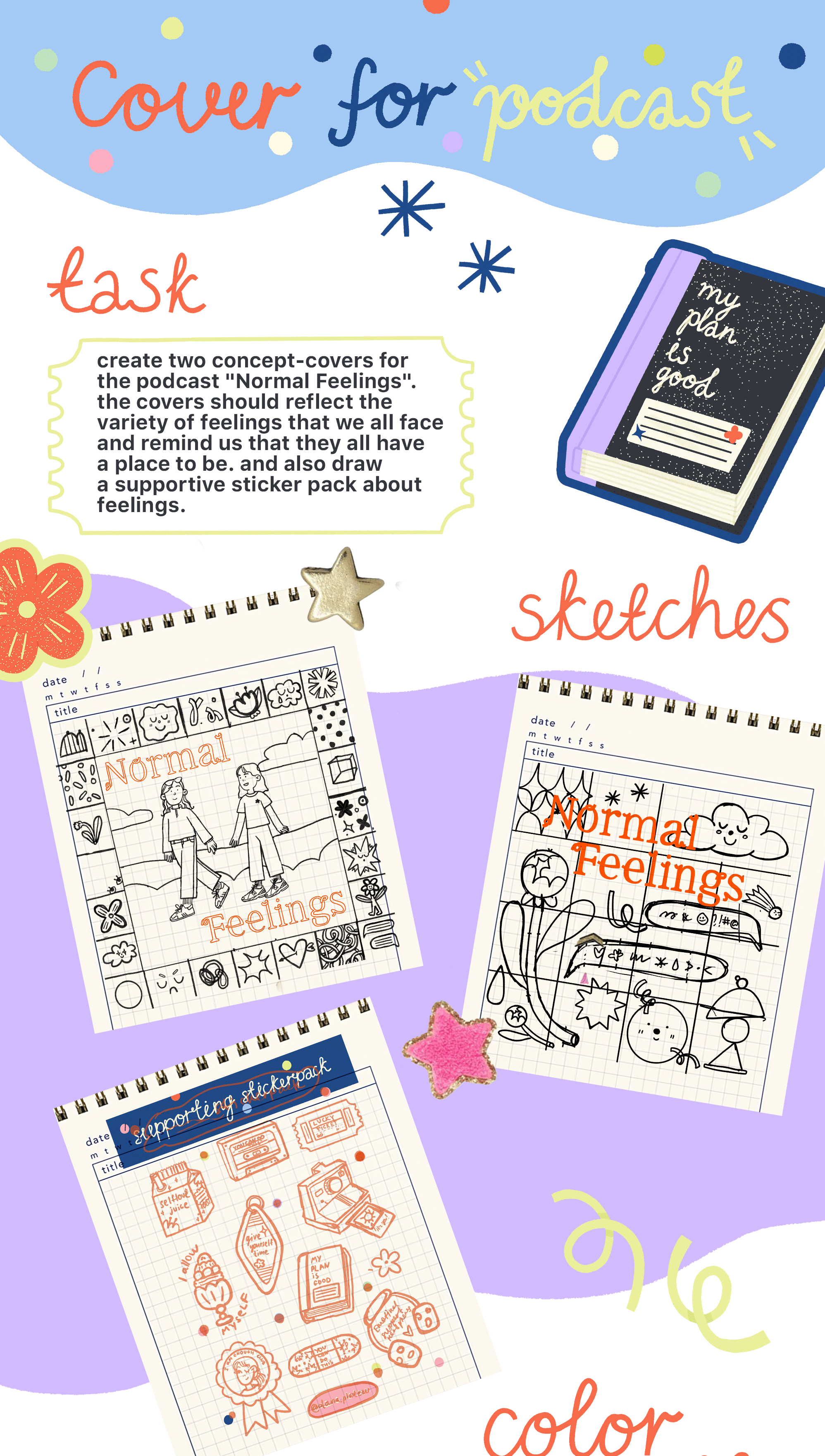 Обложка и стикерпак для подкаста — Изображение №1 — Брендинг, Иллюстрация на Dprofile