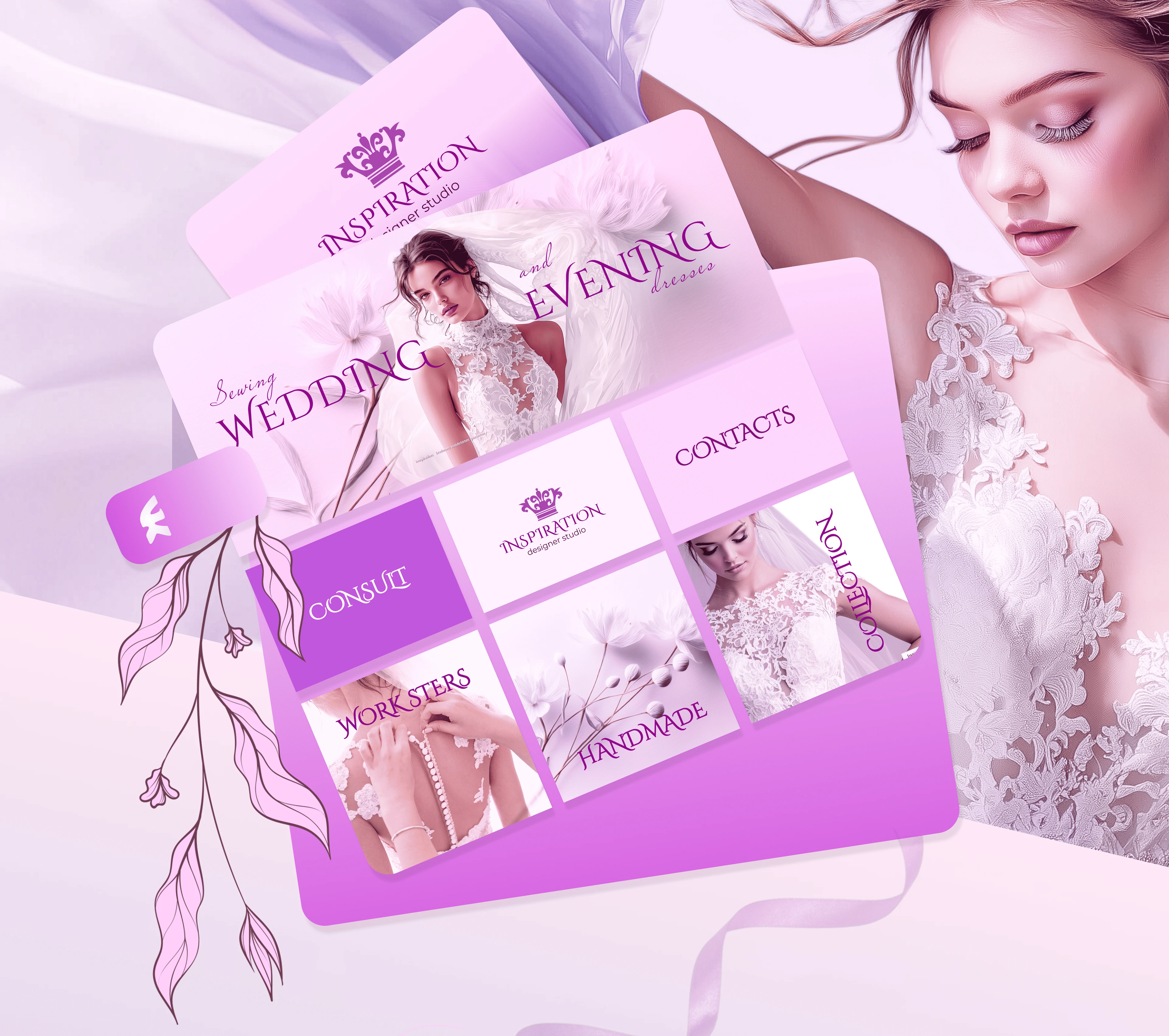 ВК. Салон свадебных платьев — Изображение №1 — Интерфейсы, Графика на Dprofile