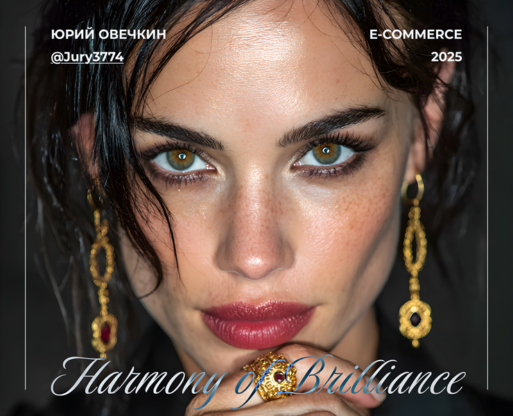 "Golden Pixels: Jewelry E-commerce Design" на Dprofile