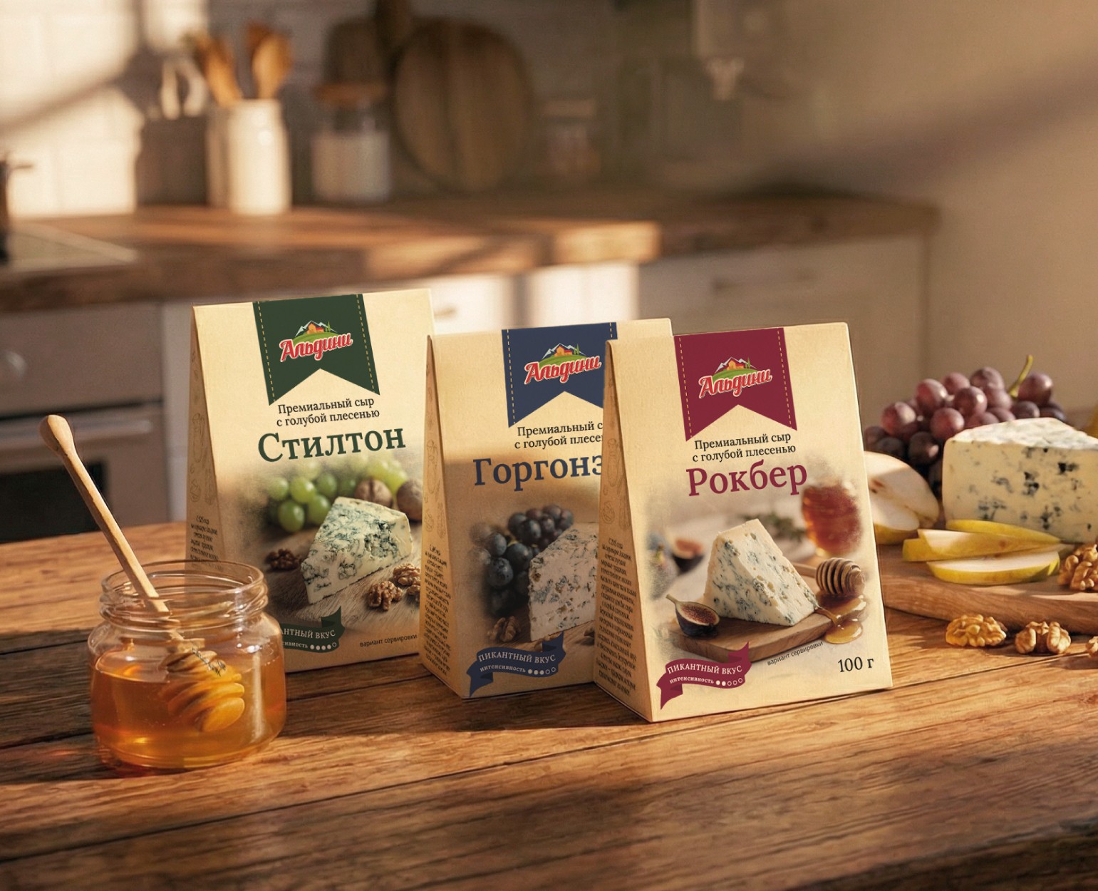 Редизайн упаковки для сыров Альдини — Брендинг, Промдизайн на Dprofile