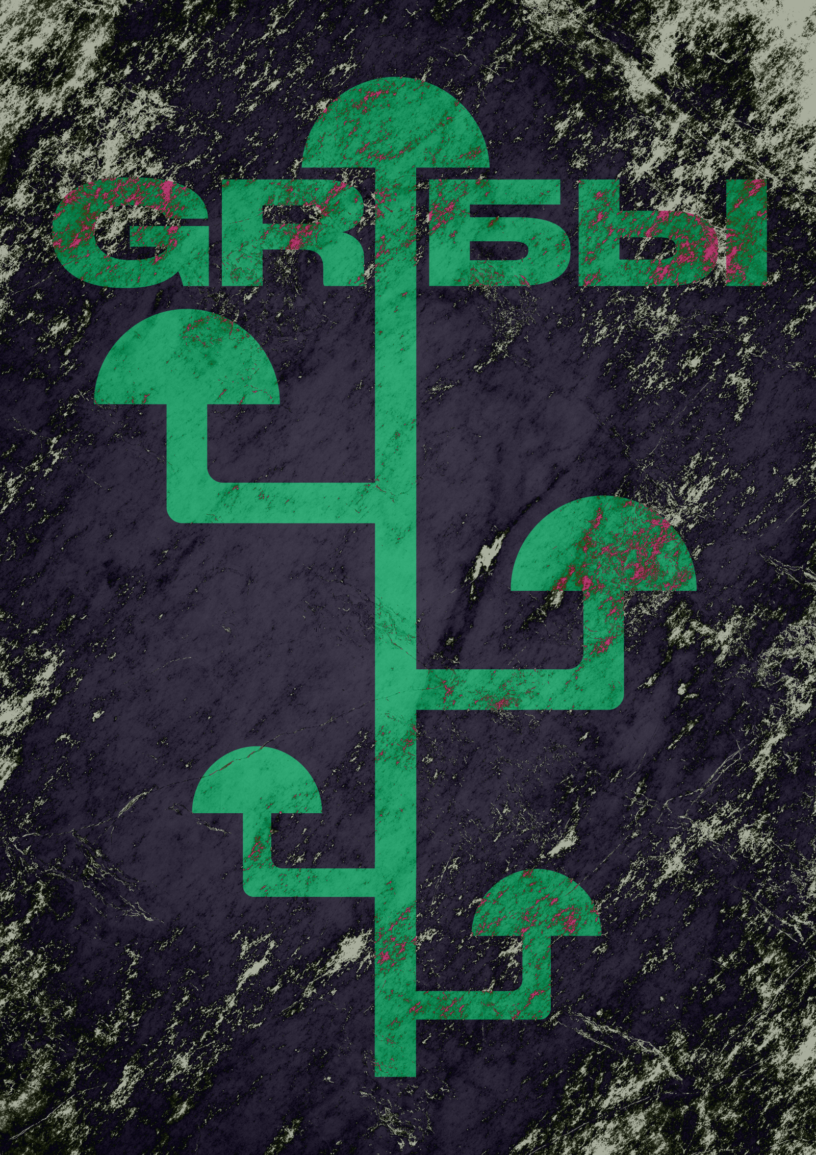 Серия плакатов "GRIБЫ" — Изображение №3 — Иллюстрация, Графика на Dprofile