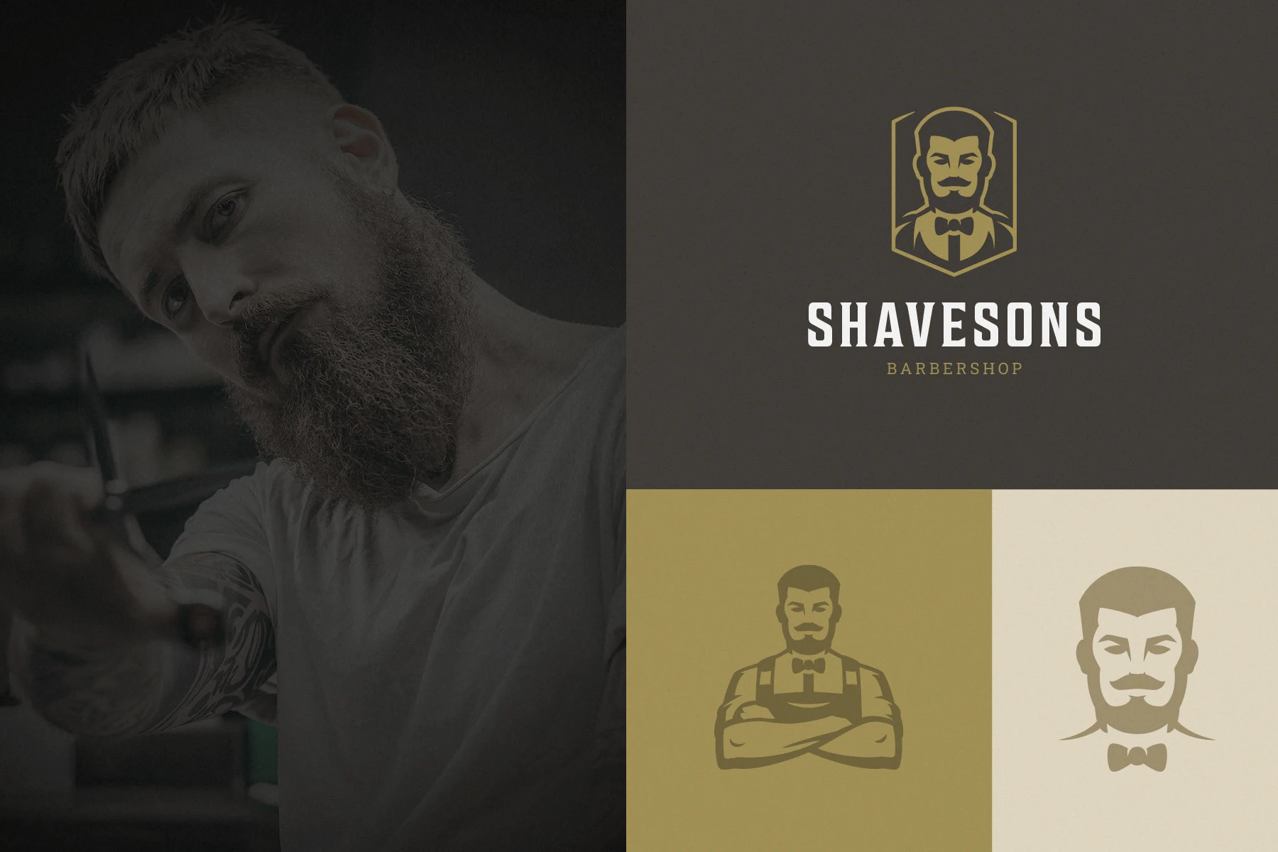 Shavesons Barbershop — Brand Identity — Изображение №4 — Брендинг на Dprofile