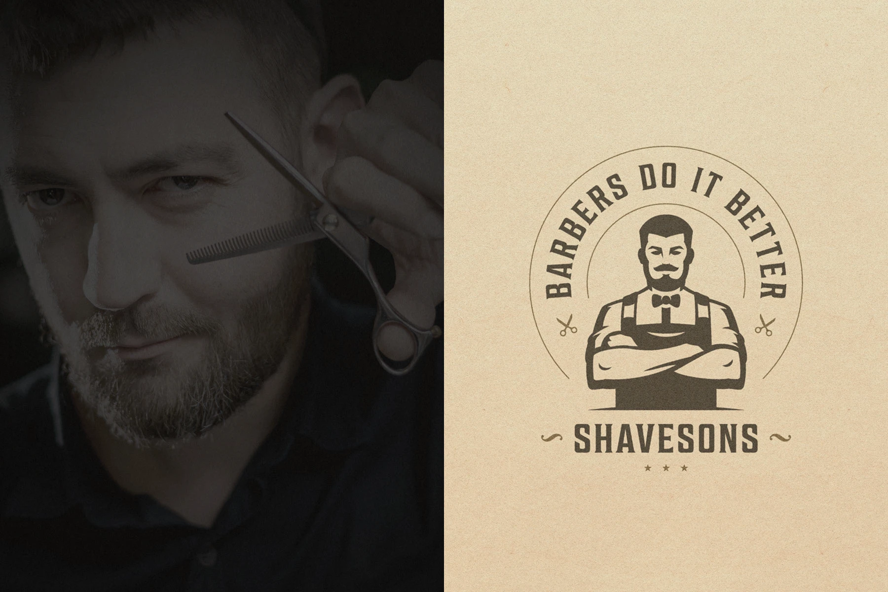 Shavesons Barbershop — Brand Identity — Изображение №6 — Брендинг на Dprofile