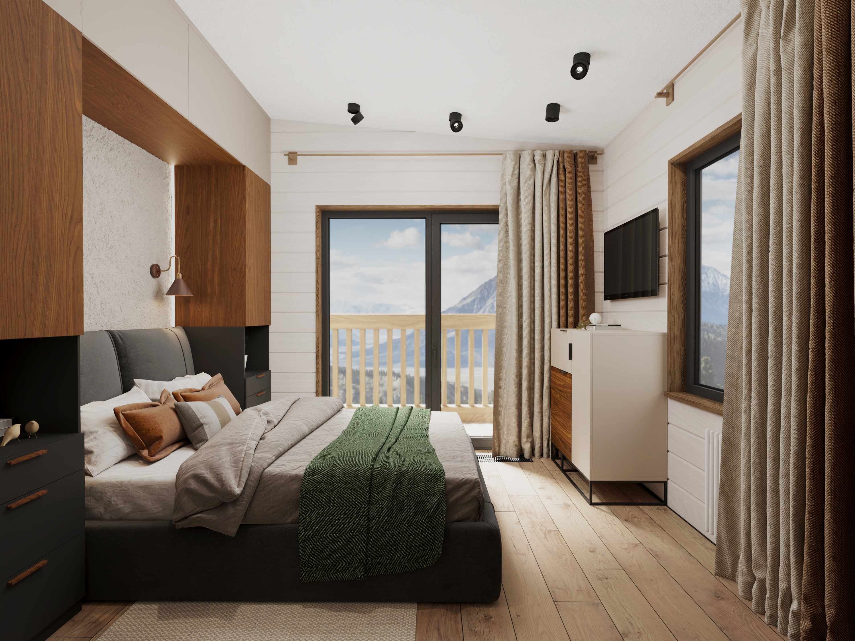 Визуализация двухэтажного коттеджа на Красной поляне, Сочи. — Изображение №1 — 3D на Dprofile