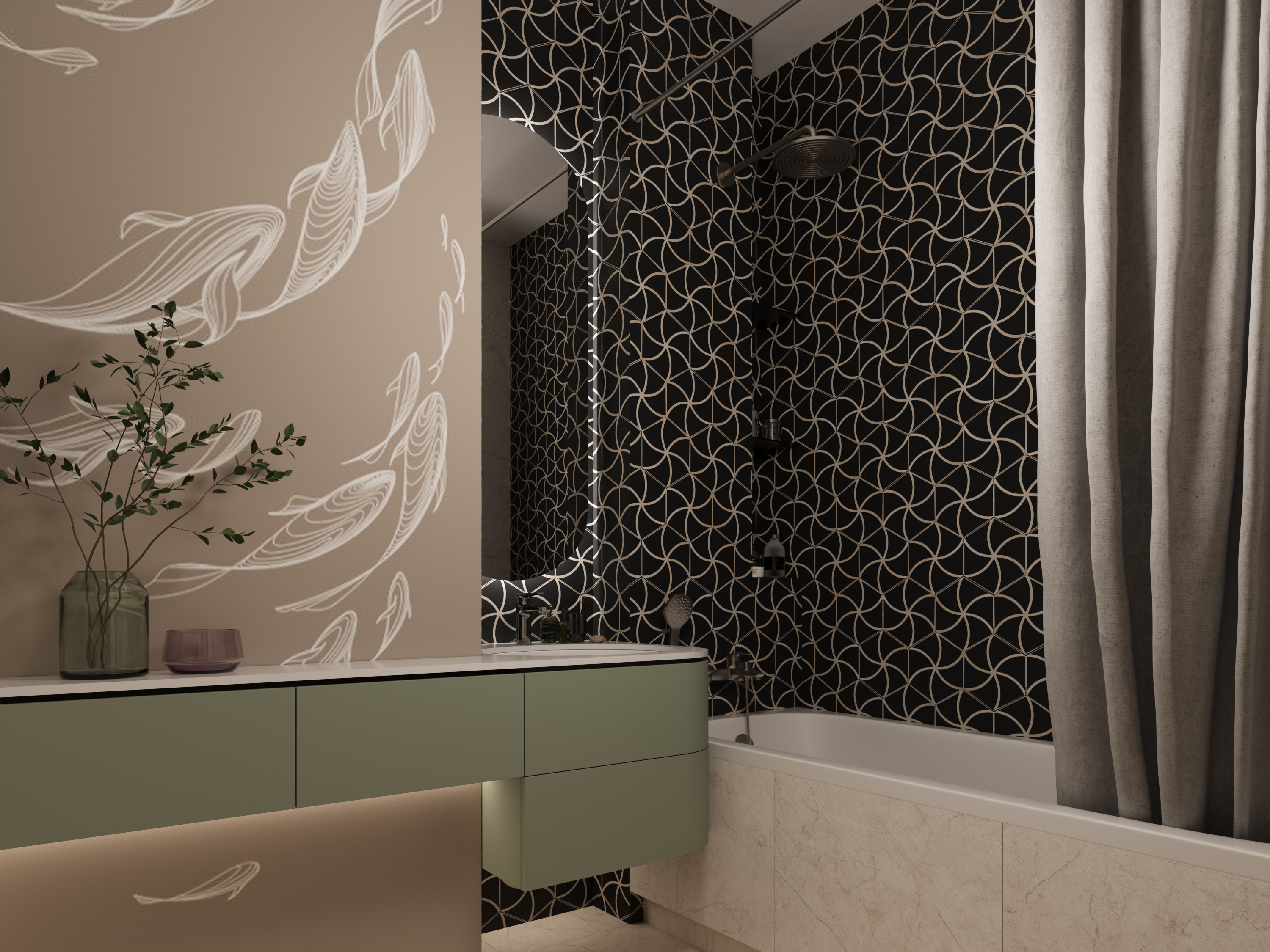 Визуализация квартиры в ЖК Union Park — Изображение №18 — 3D на Dprofile