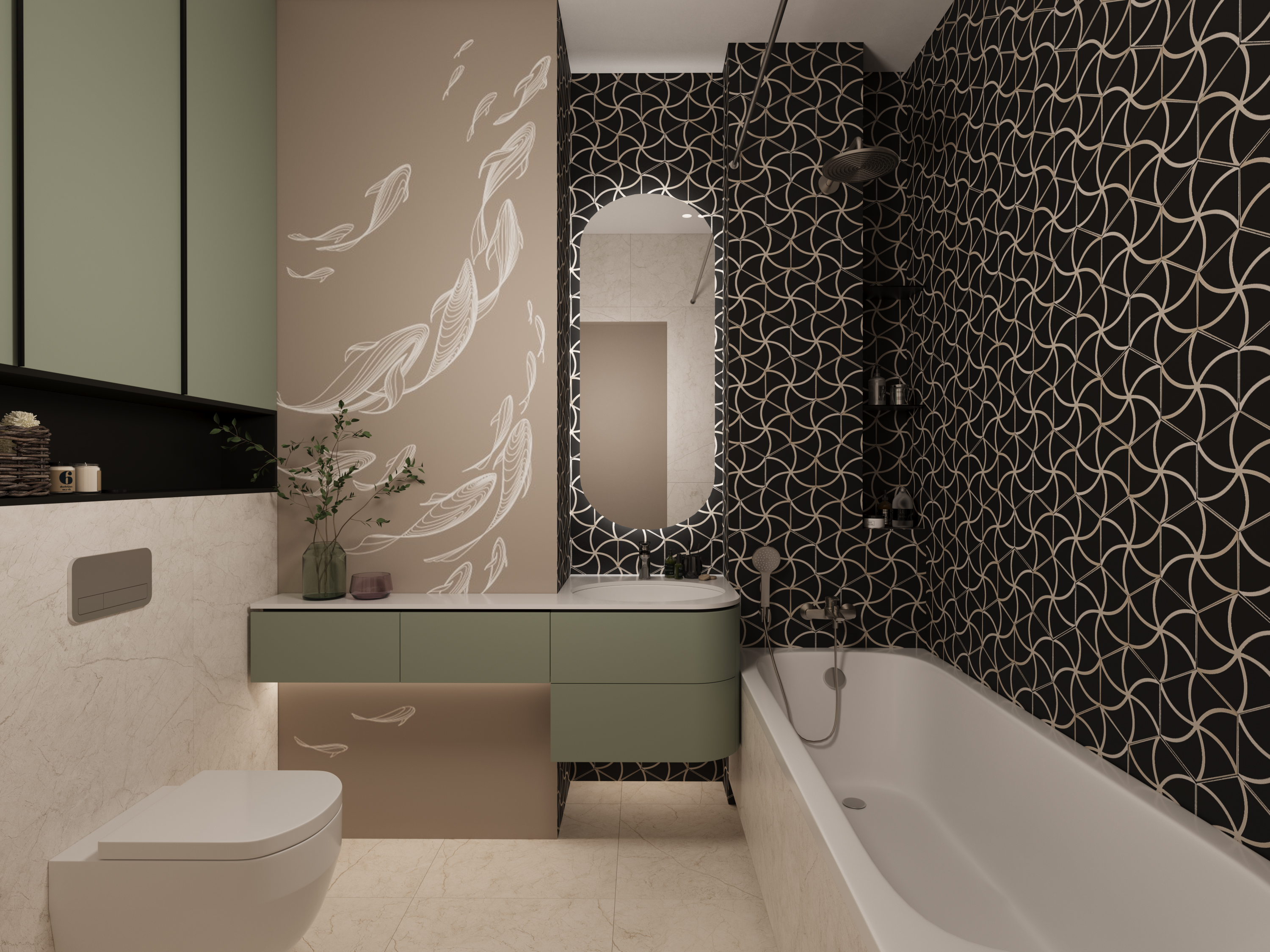 Визуализация квартиры в ЖК Union Park — Изображение №17 — 3D на Dprofile