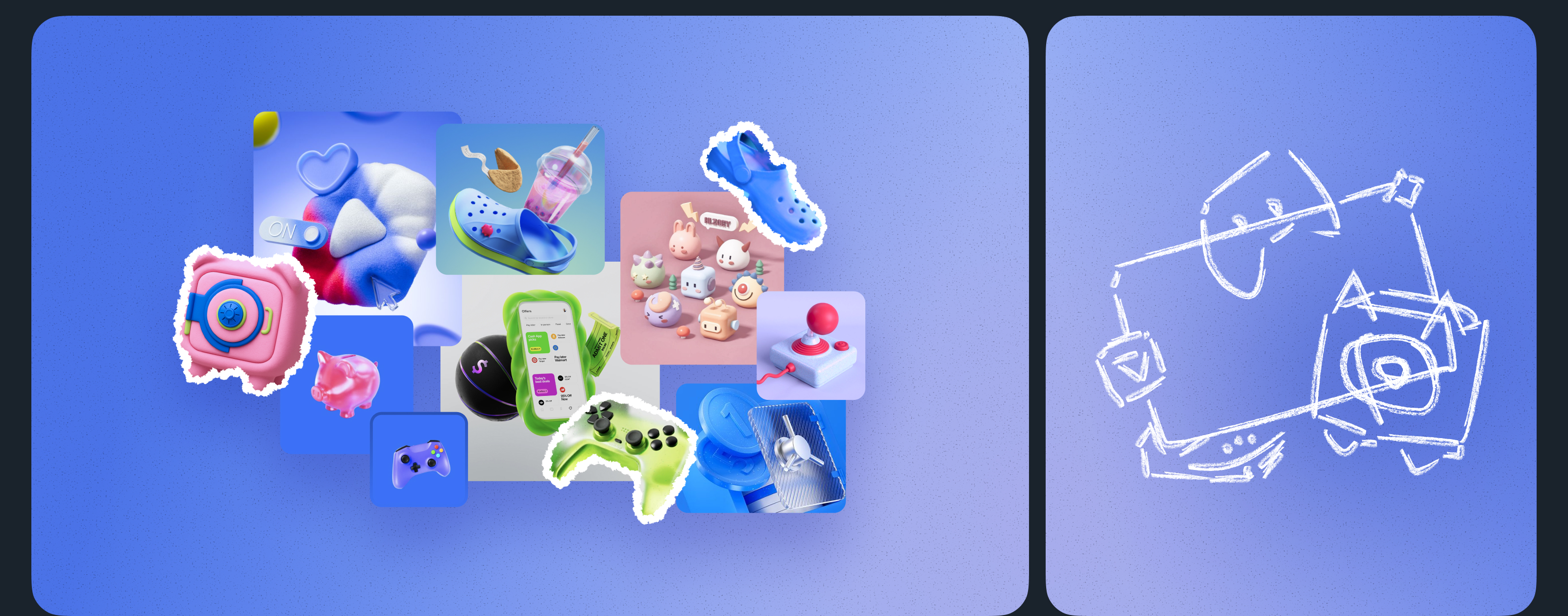 SMM illustrations ⁞⁞ Ozon Bank — Изображение №2 — Иллюстрация, 3D на Dprofile