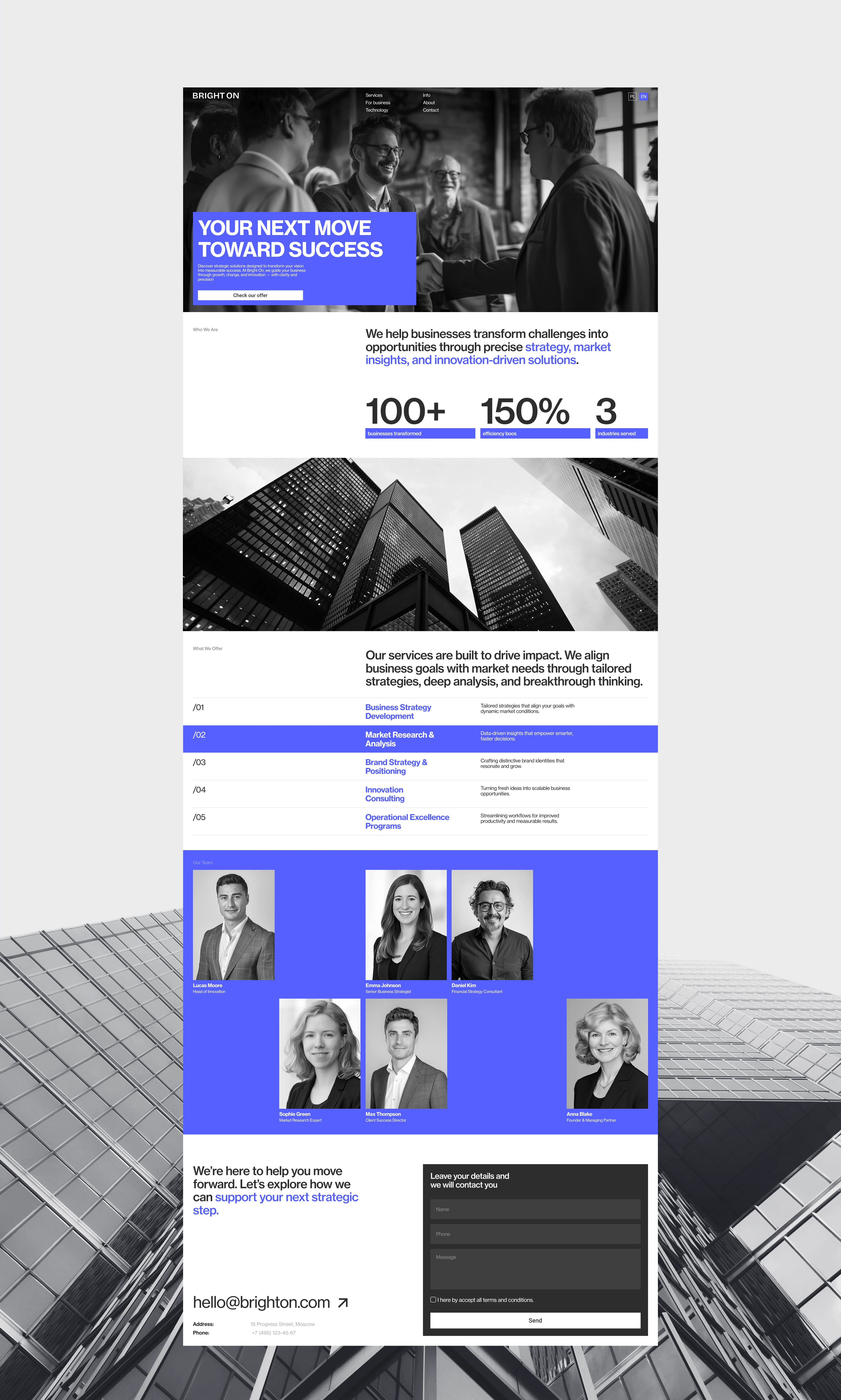 Консалтинговое агентство Bright on — Изображение №6 — Интерфейсы, Брендинг на Dprofile