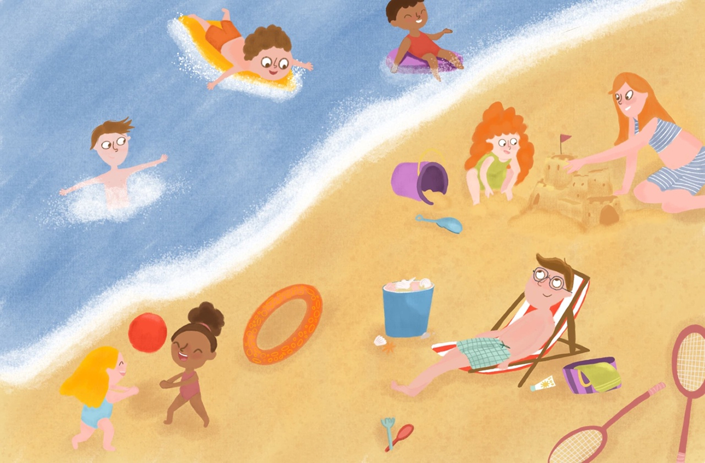 Выходные на море. Детская книга — Изображение №4 — Иллюстрация на Dprofile