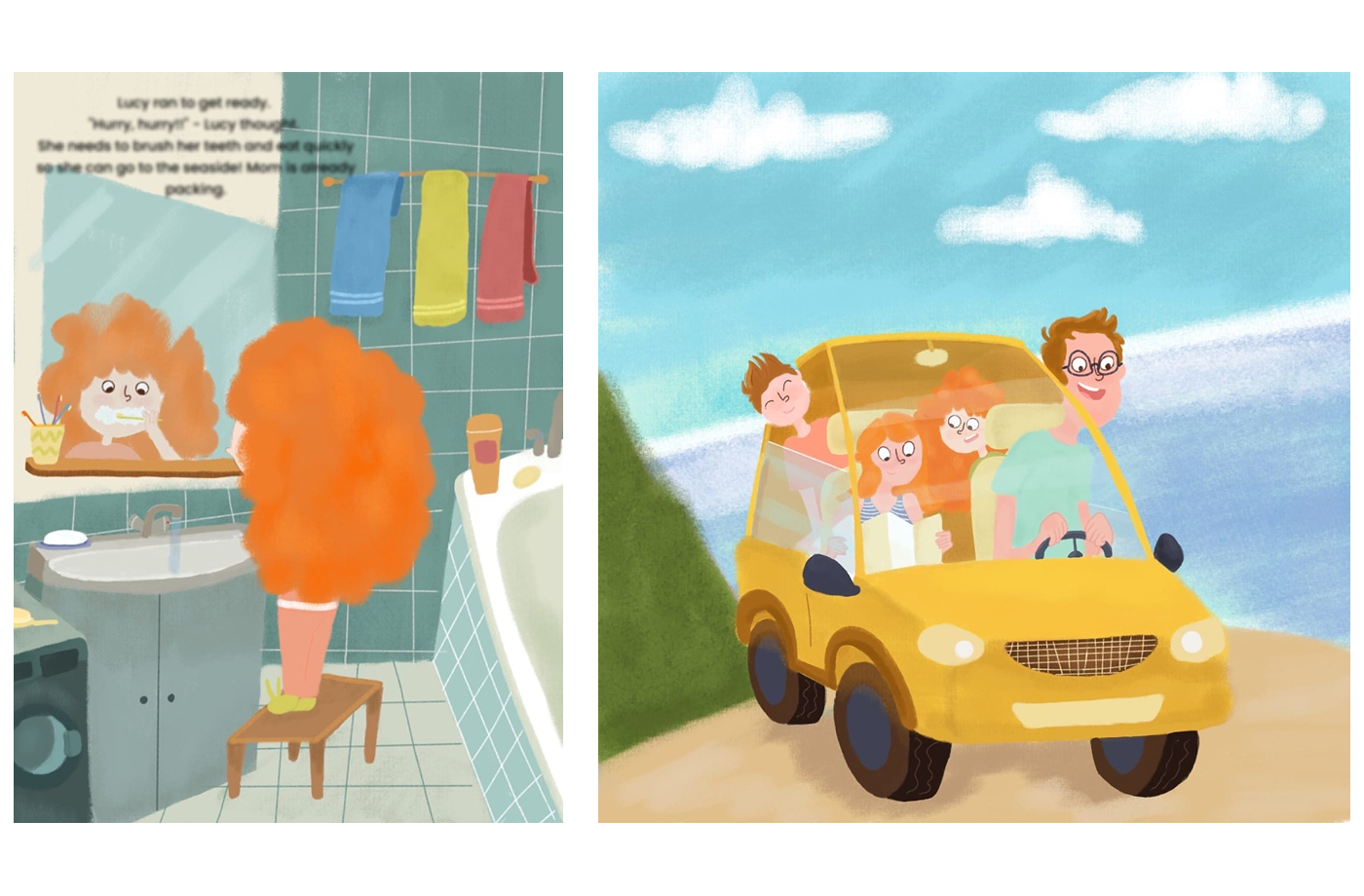 Выходные на море. Детская книга — Изображение №3 — Иллюстрация на Dprofile