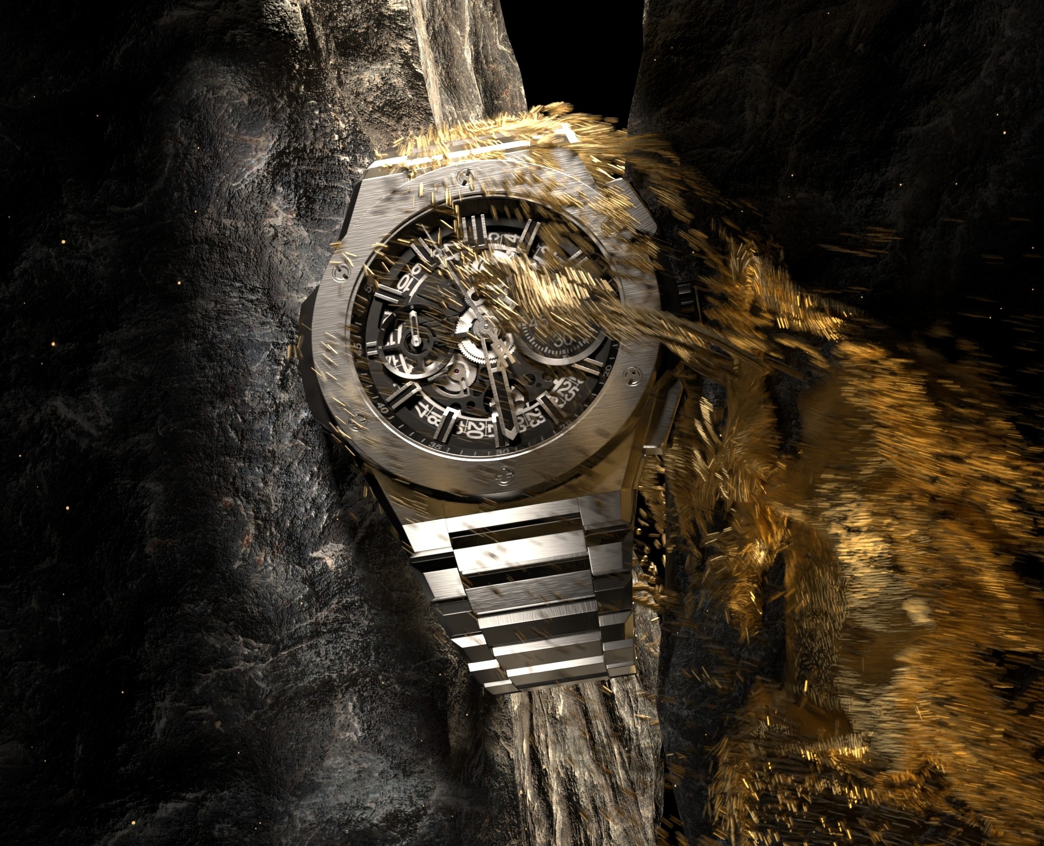Forged in Time — Luxury Watch 3D Visualization на Dprofile