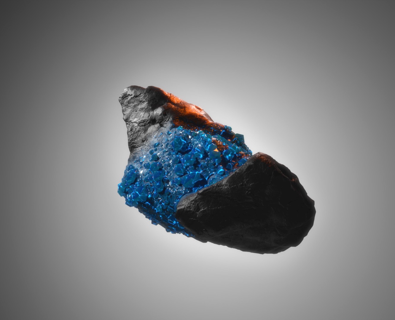 Futuristic Mineral: Blue Energy Crystal на Dprofile