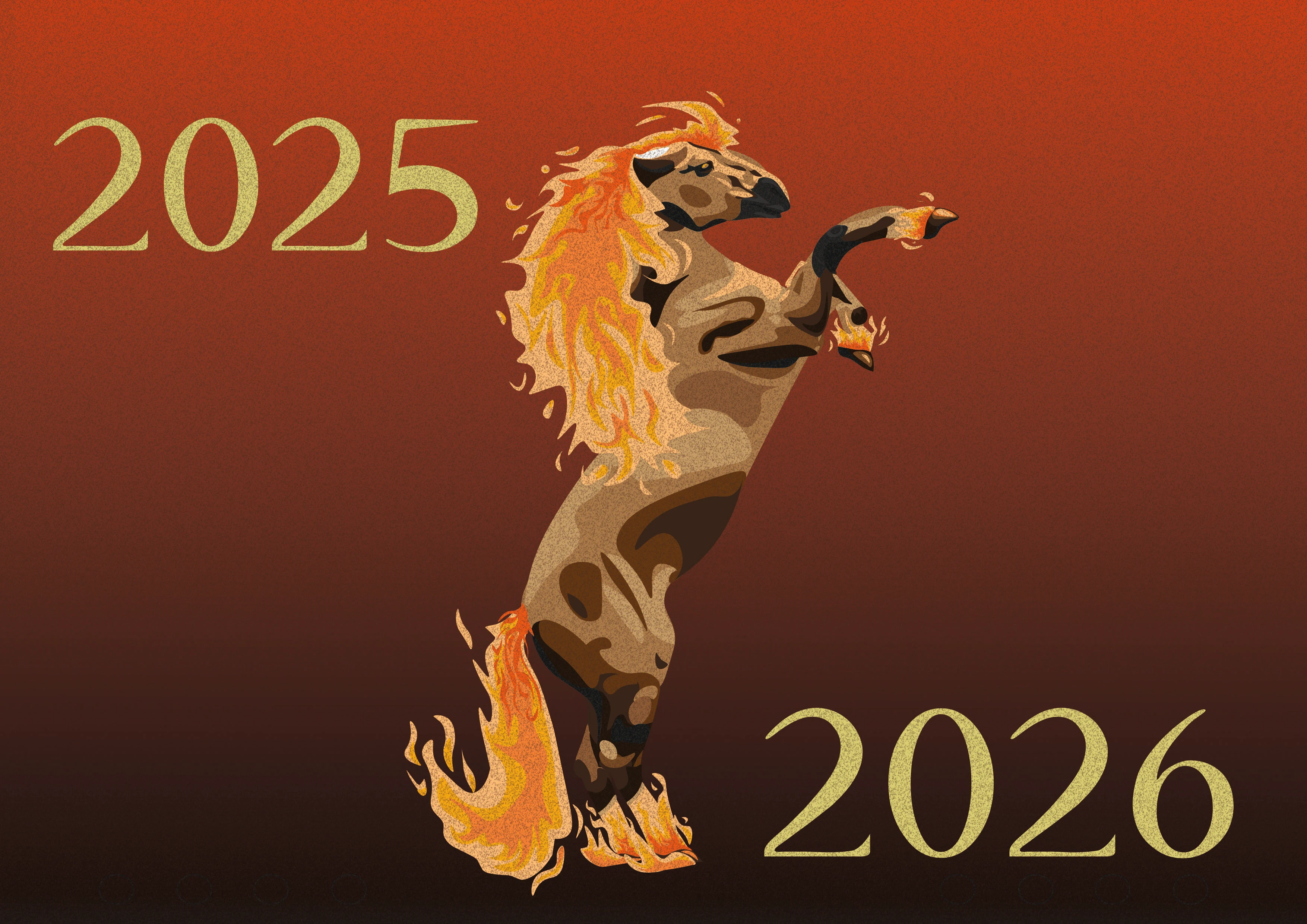 Настенный Календарь Сказочный год огненной Лошади — Изображение №1 — Брендинг, Иллюстрация на Dprofile