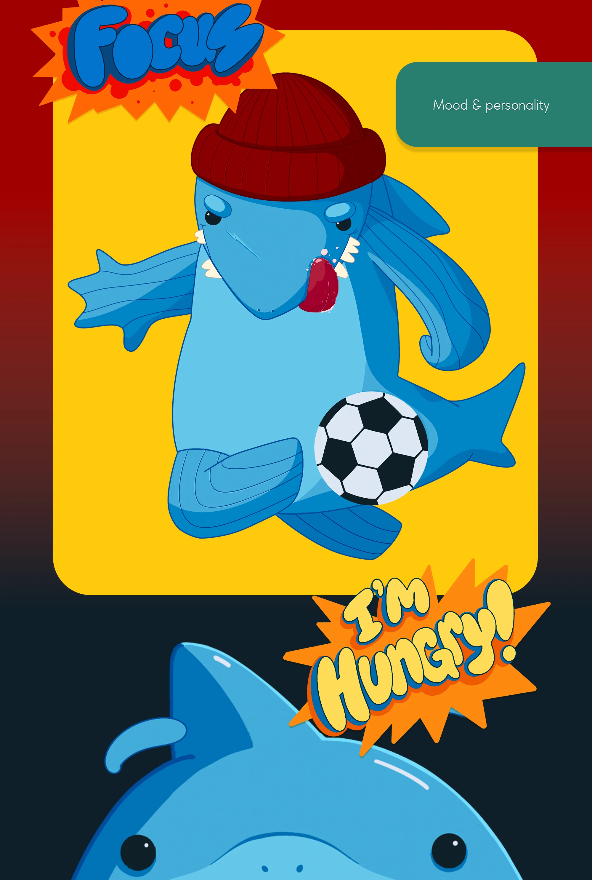 Дизайн упаковки с акулой-футболистом — Изображение №7 — Брендинг, Иллюстрация на Dprofile