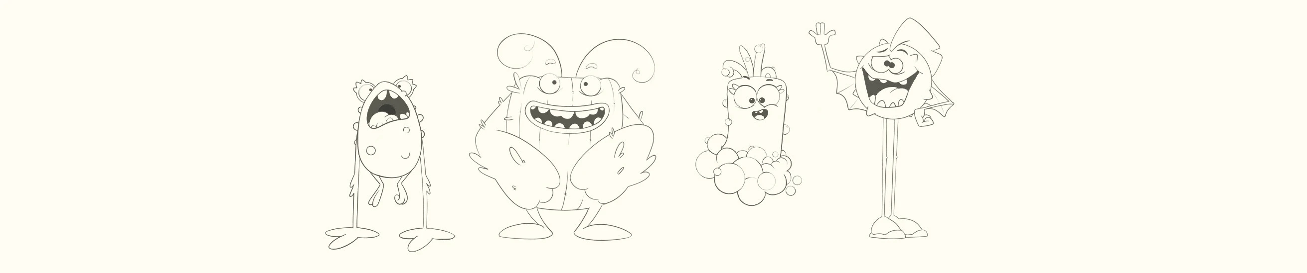 Чудная команда. Дизайн персонажей. Монстрики — Изображение №3 — Иллюстрация, Анимация на Dprofile