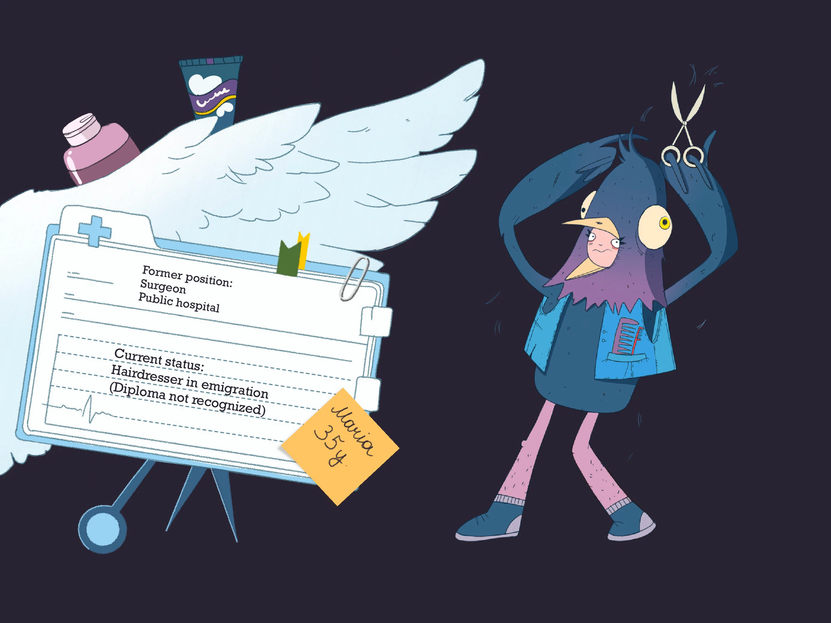 Эмигранты. Персонажи и их роли — Изображение №6 — Брендинг, Иллюстрация на Dprofile