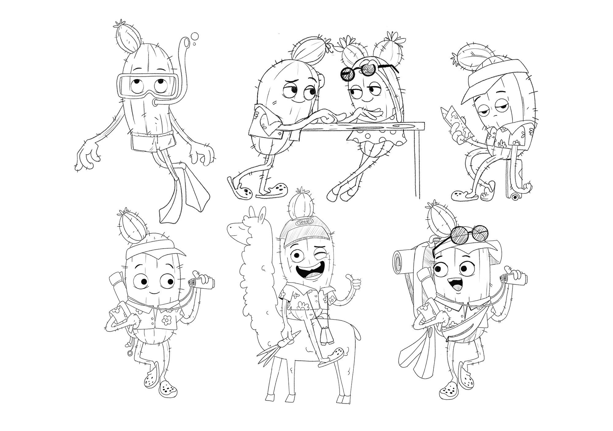 Бренд-персонаж для туристической фирмы — Изображение №6 — Брендинг, Иллюстрация на Dprofile