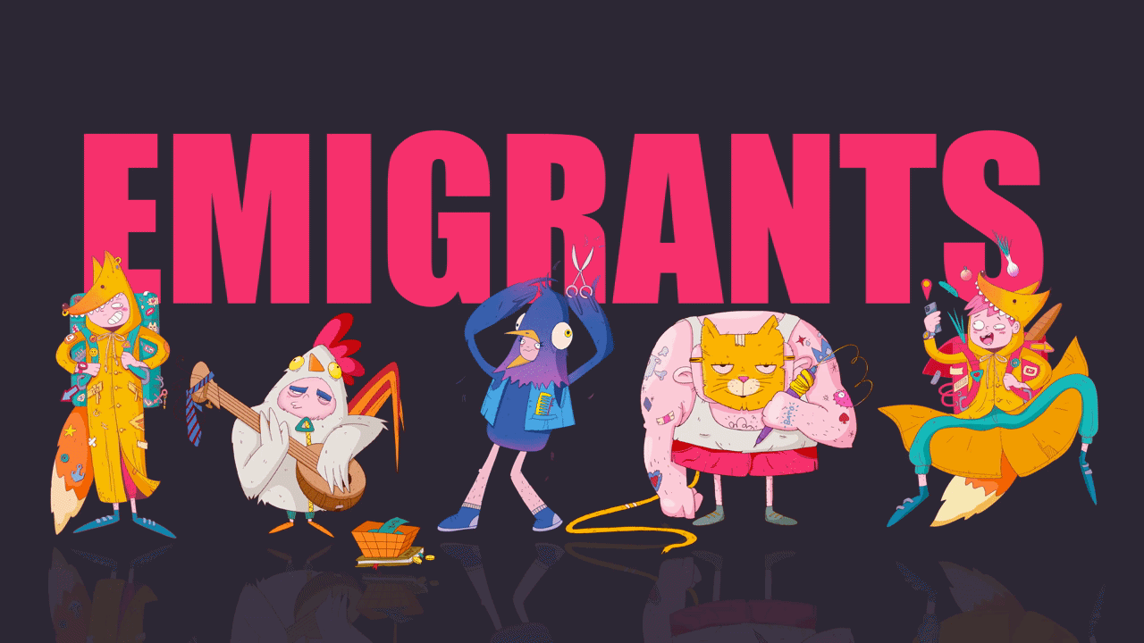 Эмигранты. Персонажи и их роли — Изображение №1 — Брендинг, Иллюстрация на Dprofile