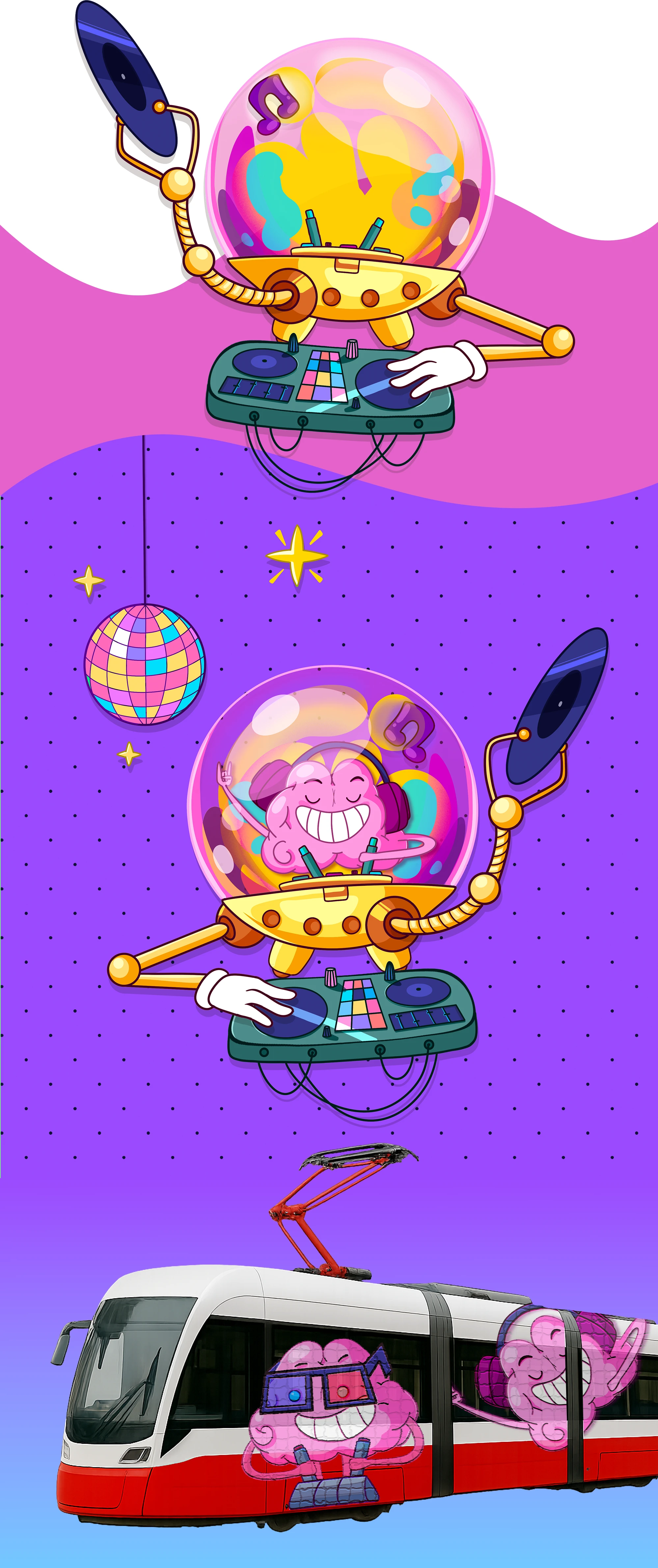 Бренд-персонаж. Мозг. Маскот для викторин — Изображение №6 — Брендинг, Иллюстрация на Dprofile