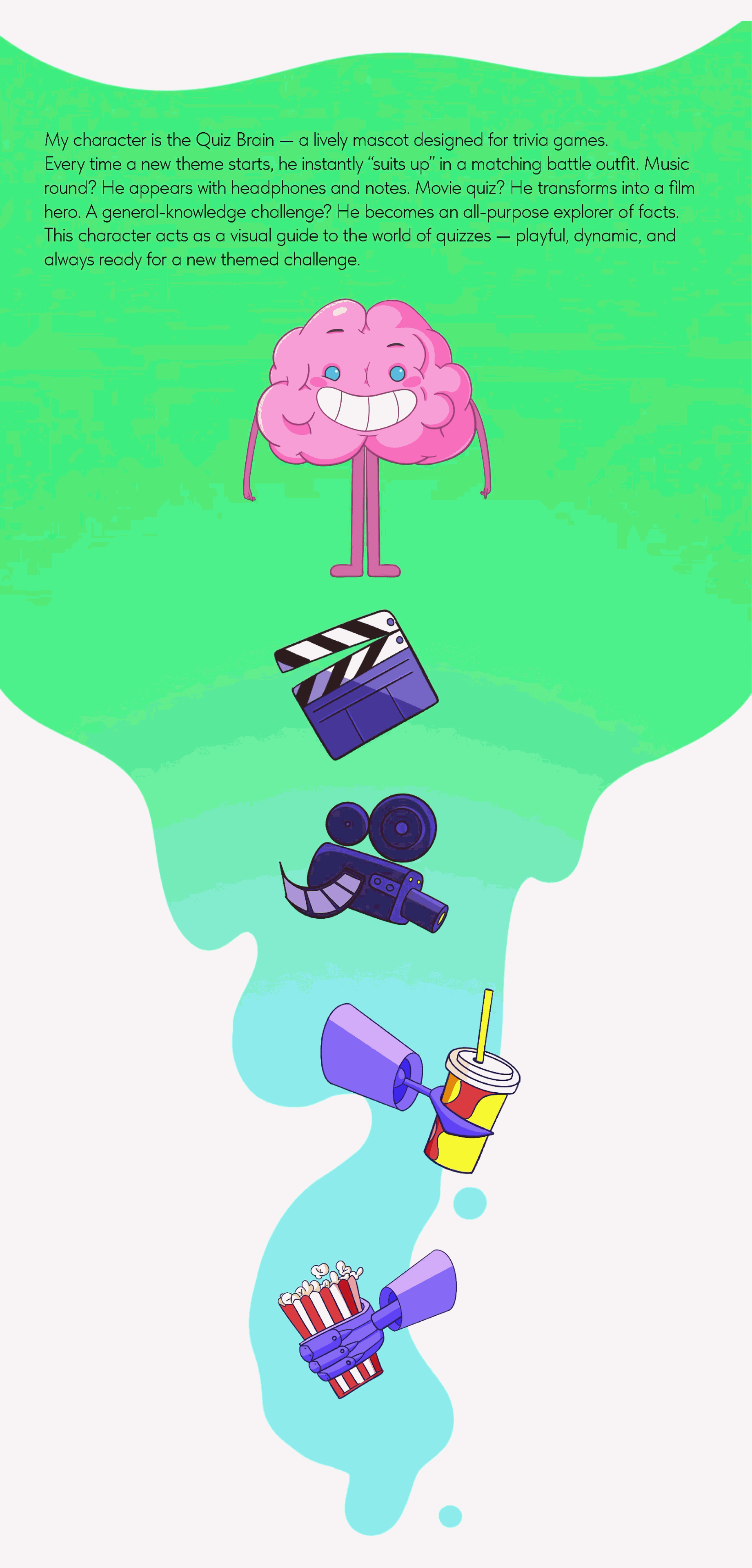 Бренд-персонаж. Мозг. Маскот для викторин — Изображение №2 — Брендинг, Иллюстрация на Dprofile