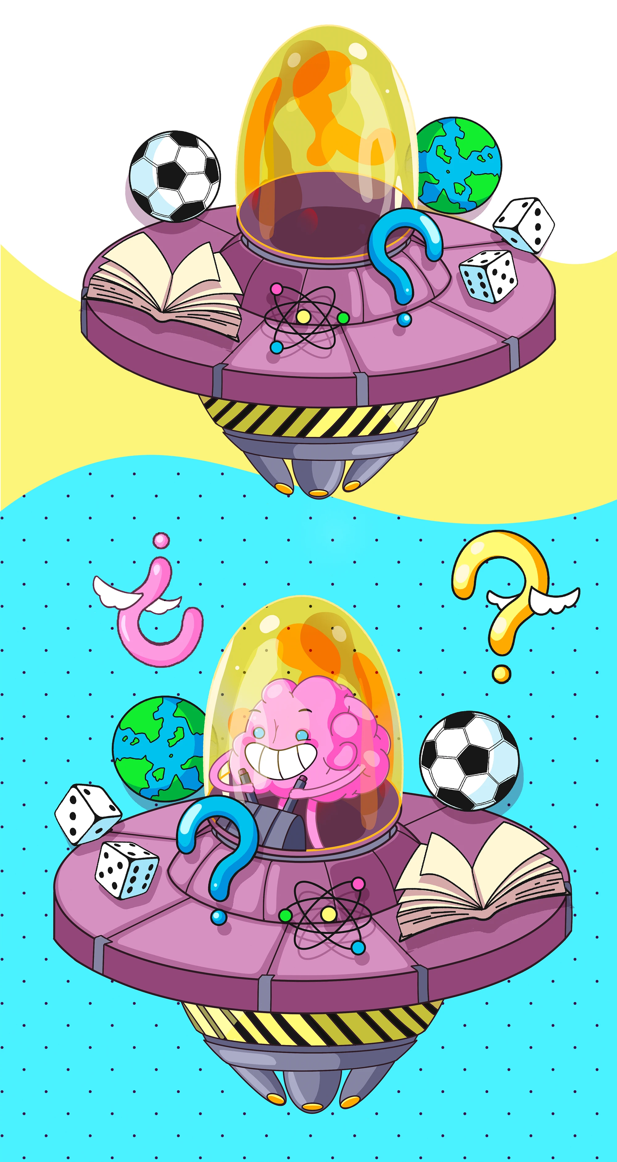 Бренд-персонаж. Мозг. Маскот для викторин — Изображение №8 — Брендинг, Иллюстрация на Dprofile