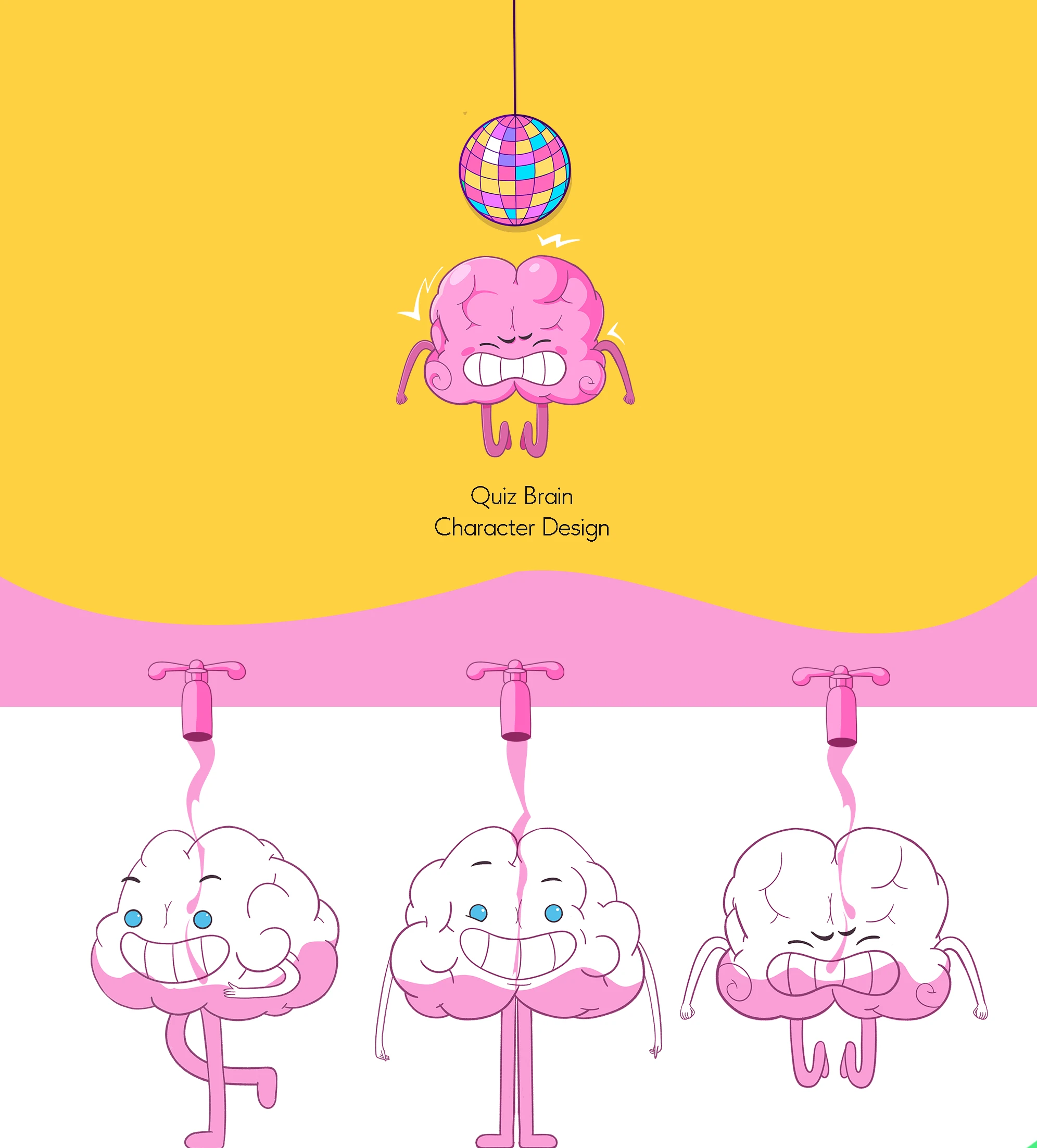 Бренд-персонаж. Мозг. Маскот для викторин — Изображение №1 — Брендинг, Иллюстрация на Dprofile