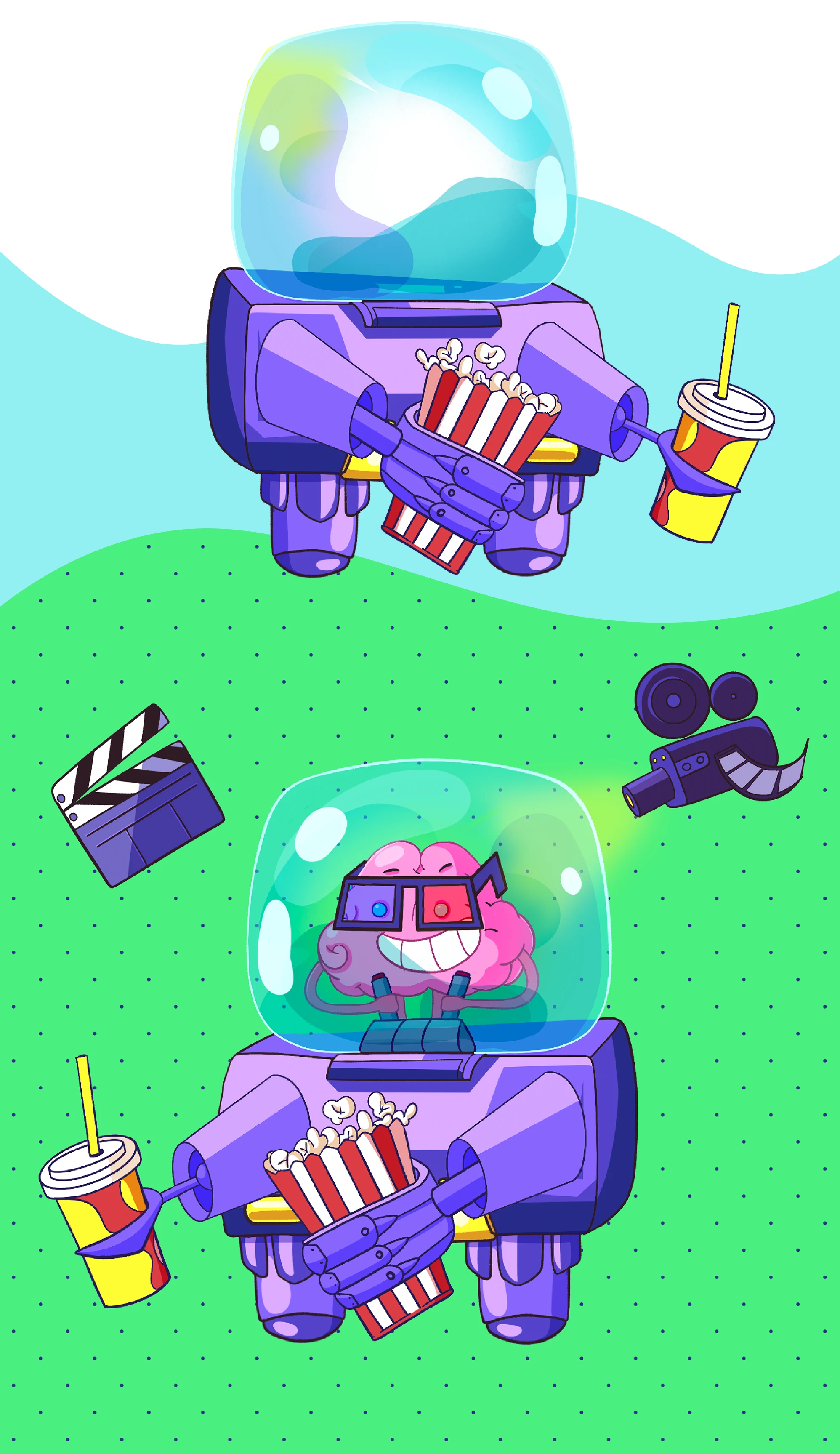 Бренд-персонаж. Мозг. Маскот для викторин — Изображение №3 — Брендинг, Иллюстрация на Dprofile