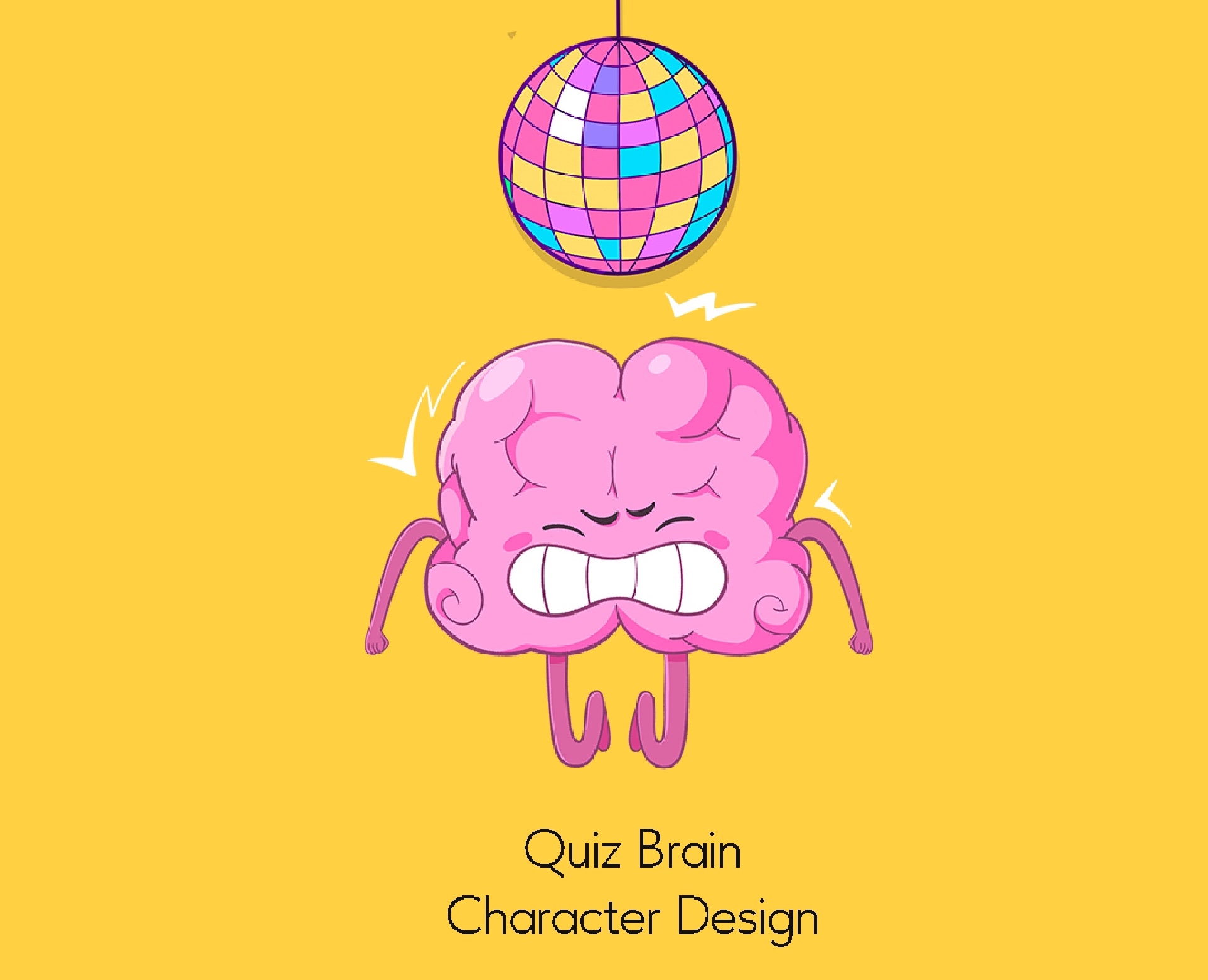 Бренд-персонаж. Мозг. Маскот для викторин на Dprofile