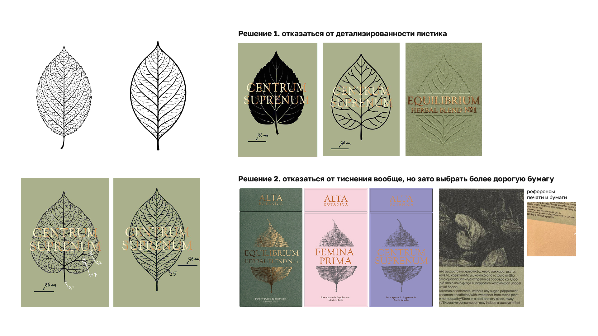 ALTA BOTANICA — Упаковка БАДов — Изображение №6 — Брендинг на Dprofile