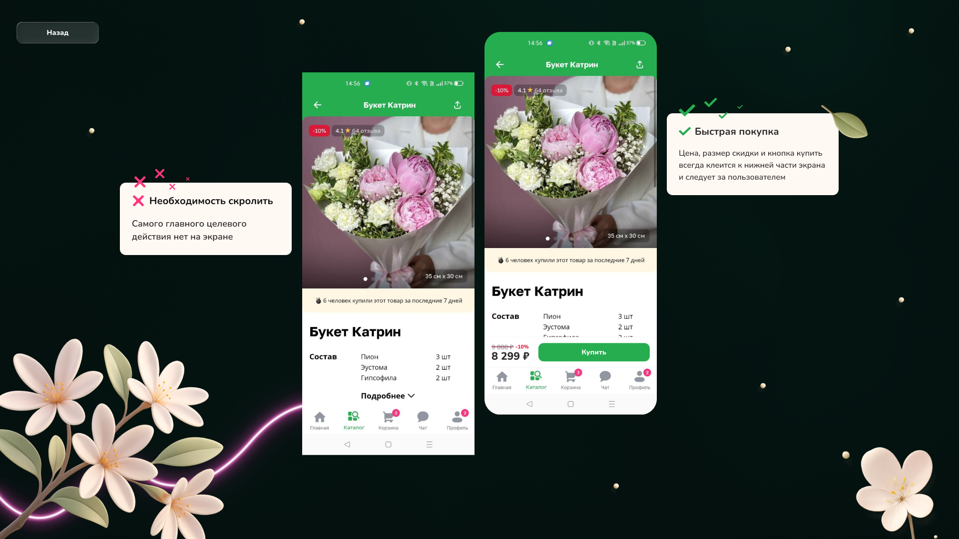Аудит UI\UX для Flor2U.ru — Изображение №3 — Интерфейсы на Dprofile