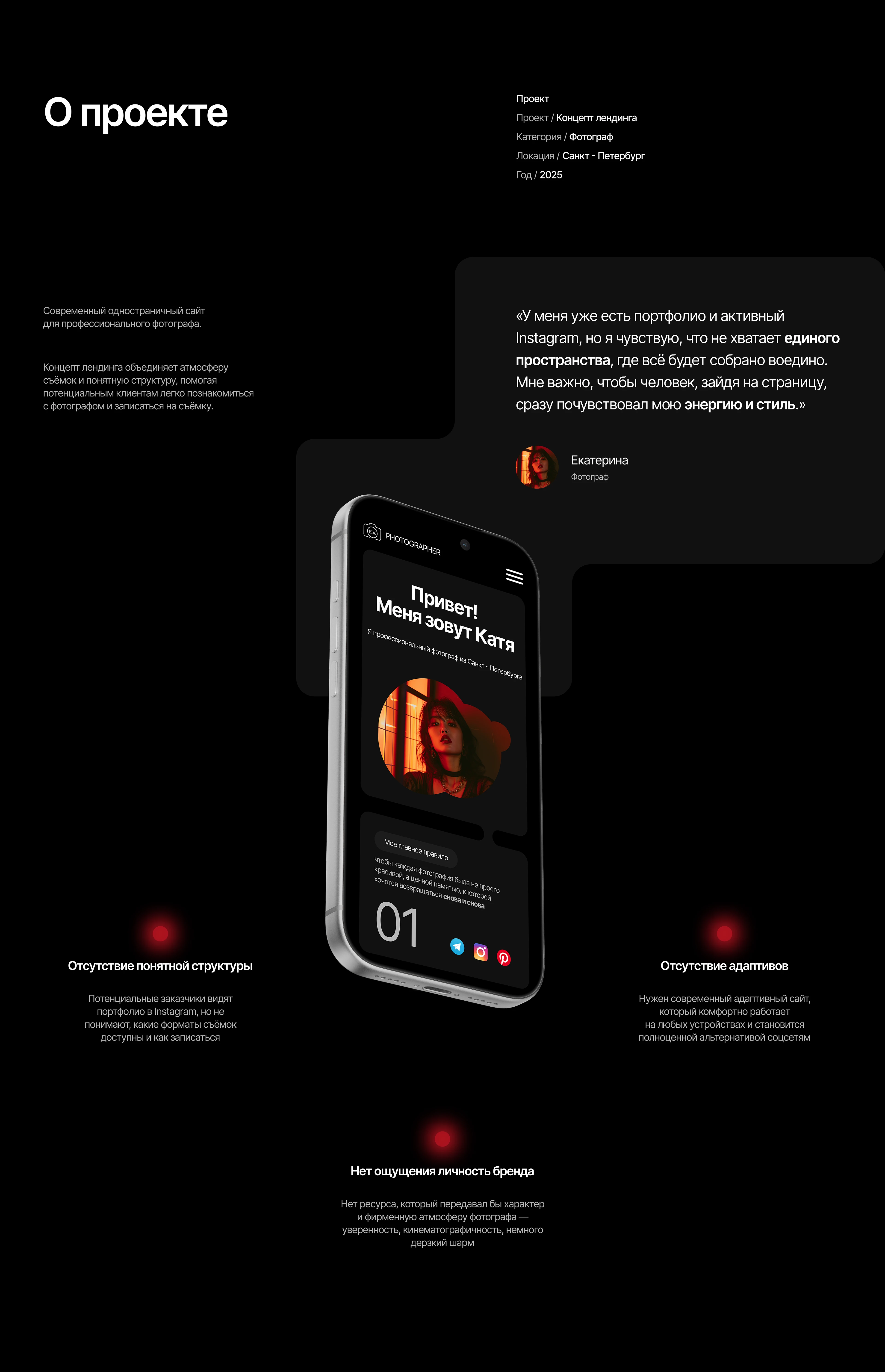 Photography Website Case Study — Изображение №2 — Интерфейсы, Брендинг на Dprofile