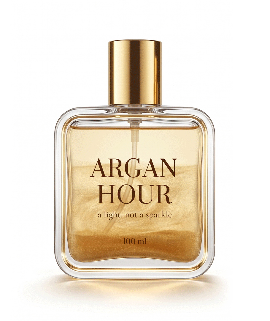ARGAN HOUR · SHIMMERING BODY VEIL — Изображение №3 — Брендинг, Нейро на Dprofile